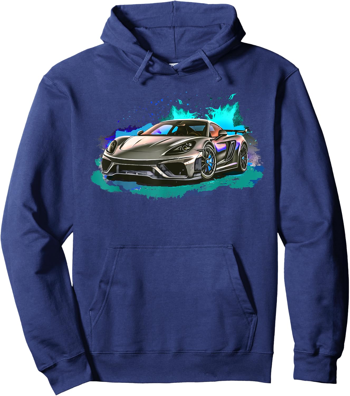 Exotic Concept Sports Car Supercar Luxury Hypercar Graphic Hoodie - Hoodie | Navy
