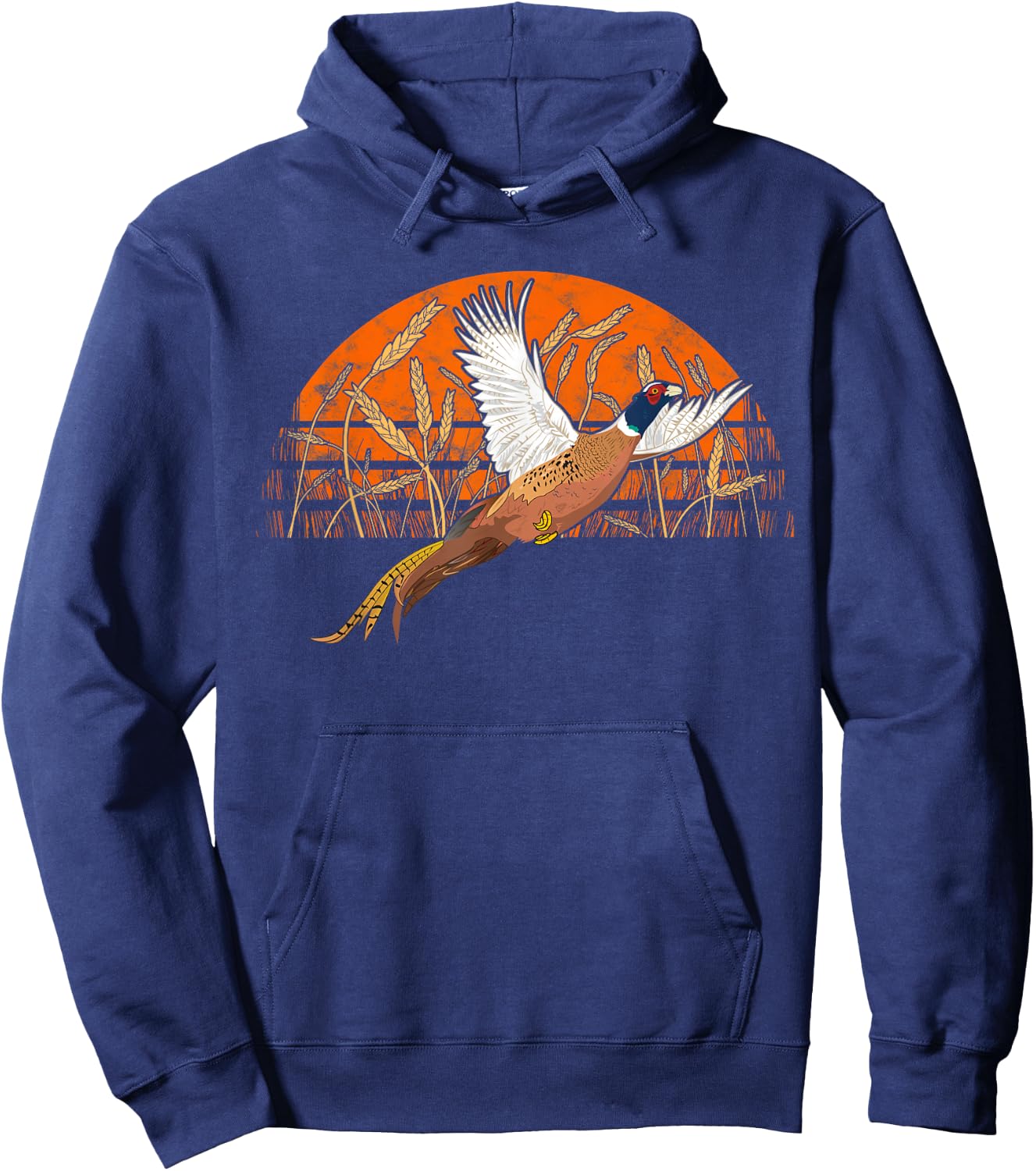 Ringneck Pheasant Hunting For Upland Game Bird Hunters Hoodie - Hoodie | Navy