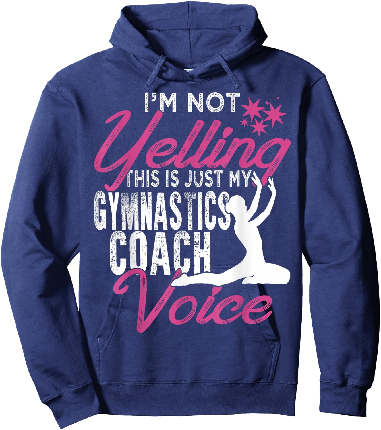 Funny Gymnastics Coach Voice Shirt Gift Gymnast Coach Hoodie - Hoodie | Navy
