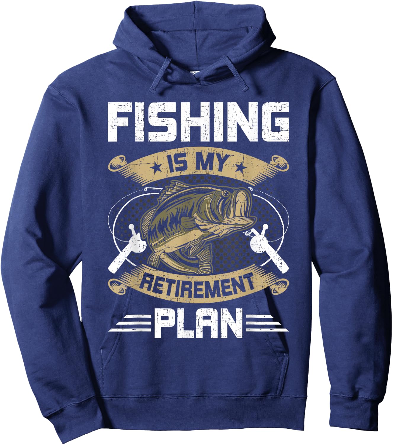 Fishing Is My Retirement Plan Fly Fishing Retired Hoodie - Hoodie | Navy