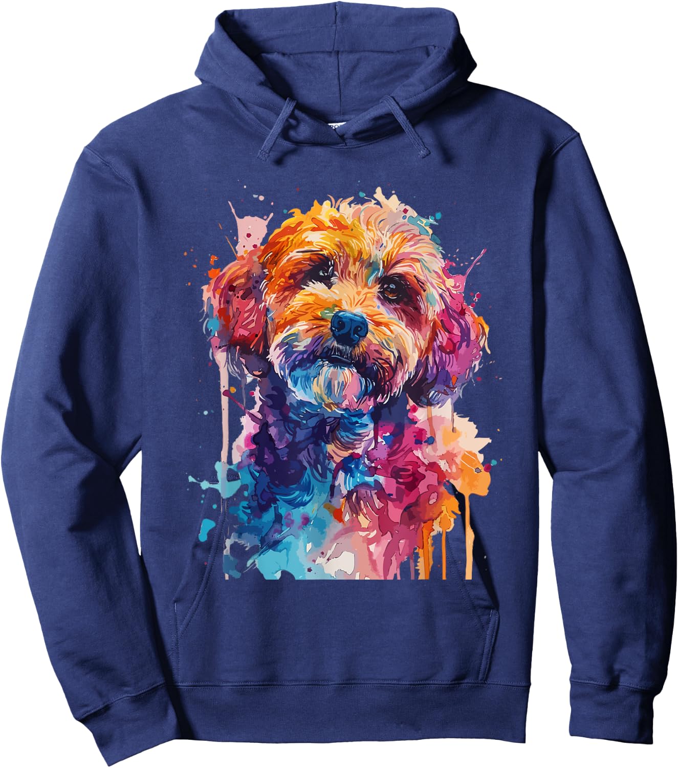 Cockapoo Lovers Pop Art Colorful Cockapoo Dog Women Girls Kids Hoodie - Hoodie | Navy