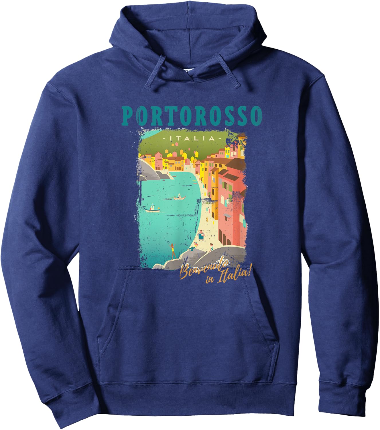 Disney Pixar Luca Portorosso Benvenuto in Italia Hoodie - Hoodie | Navy