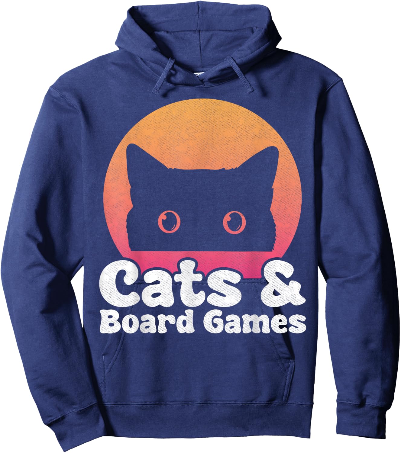 Cats and Board Games Cat and Board Game Men Women Kids Hoodie - Hoodie | Navy