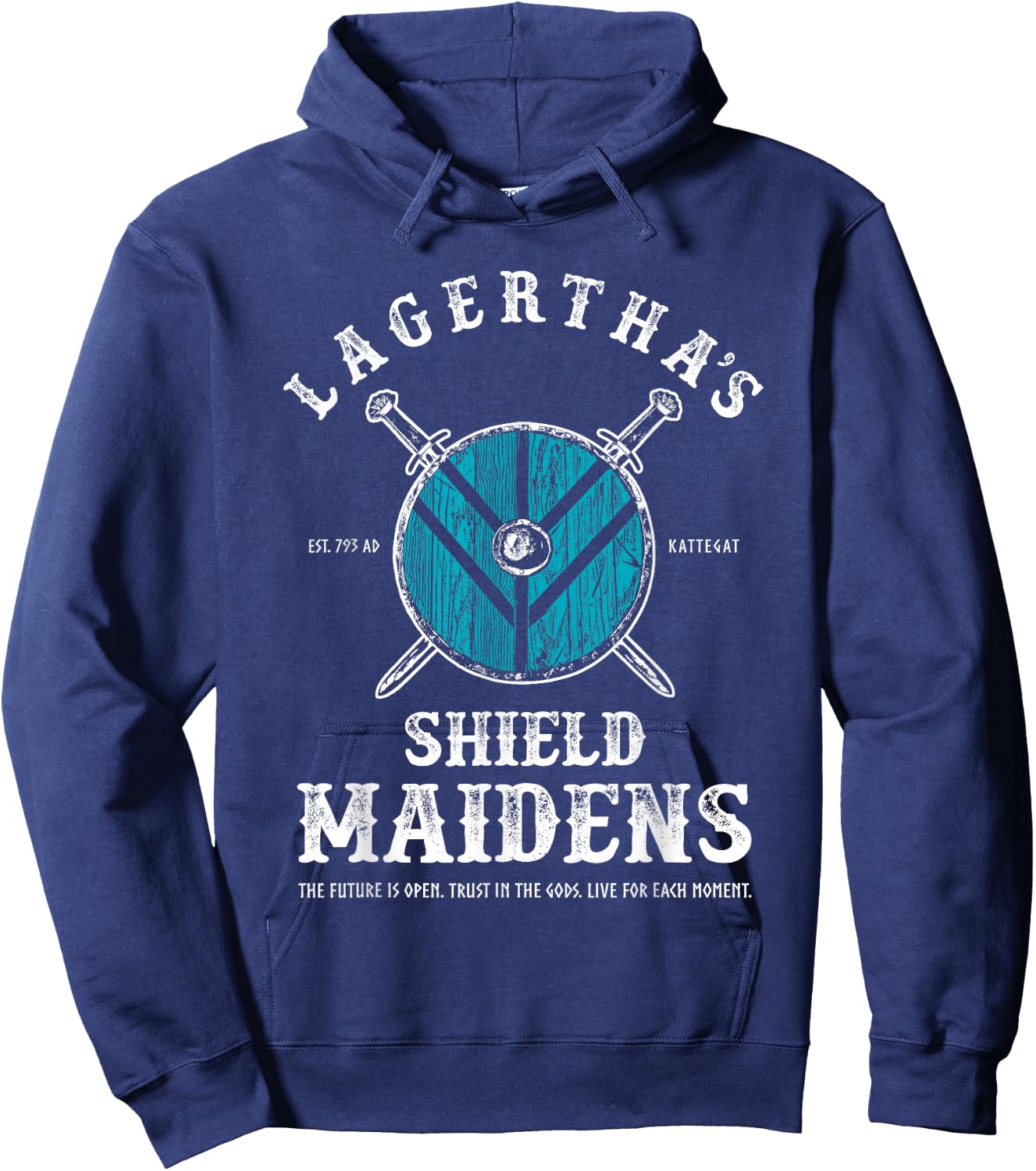 Lagertha's Shield Maidens - Viking Warrior Shieldmaiden Hoodie - Hoodie | Navy