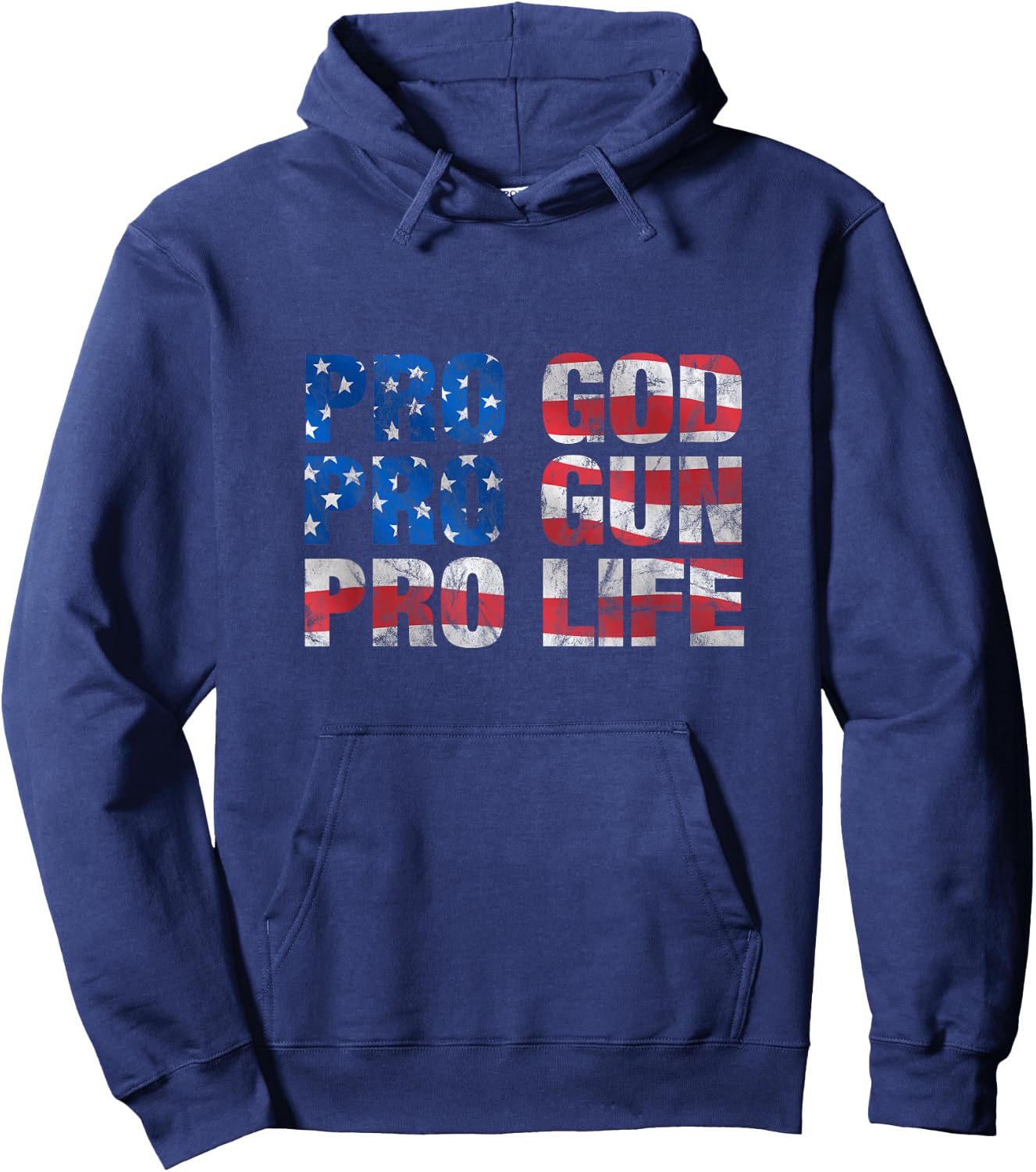Pro God Pro Gun Pro Life Hoodie - Hoodie | Navy