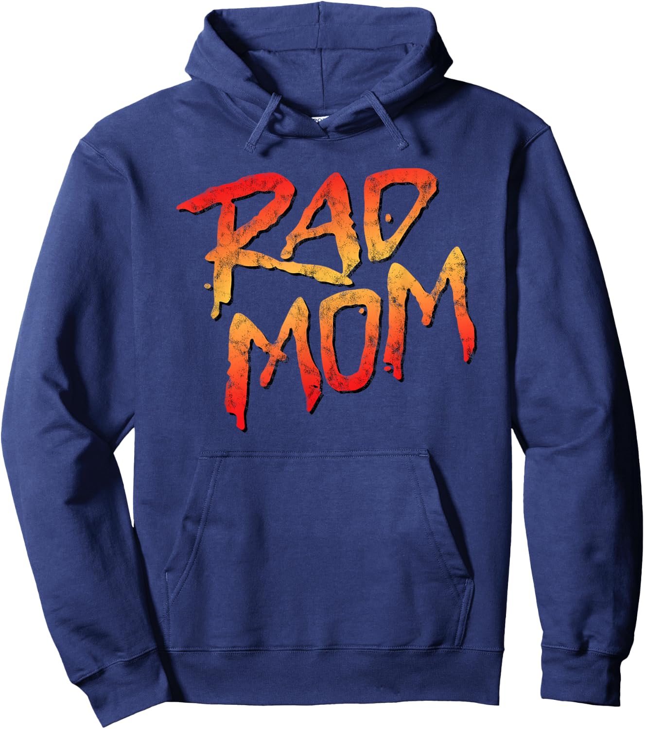 RAD MOM - 80s Nostalgic Gift Mom, Birthday Mother's Day Hoodie - Hoodie | Navy