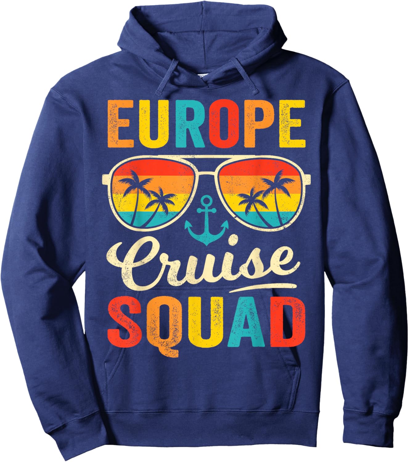 Europe Cruise Squad 2025 European Matching Family Group Hoodie - Hoodie | Navy