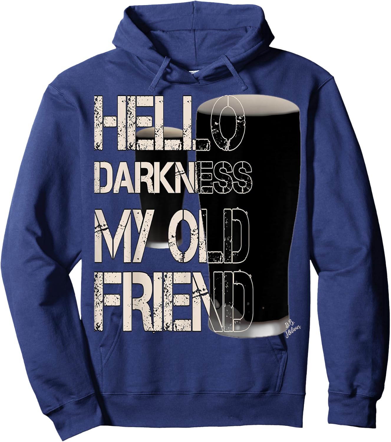 Hello darkness my old friend altbier - funny beer Hoodie - Hoodie | Navy