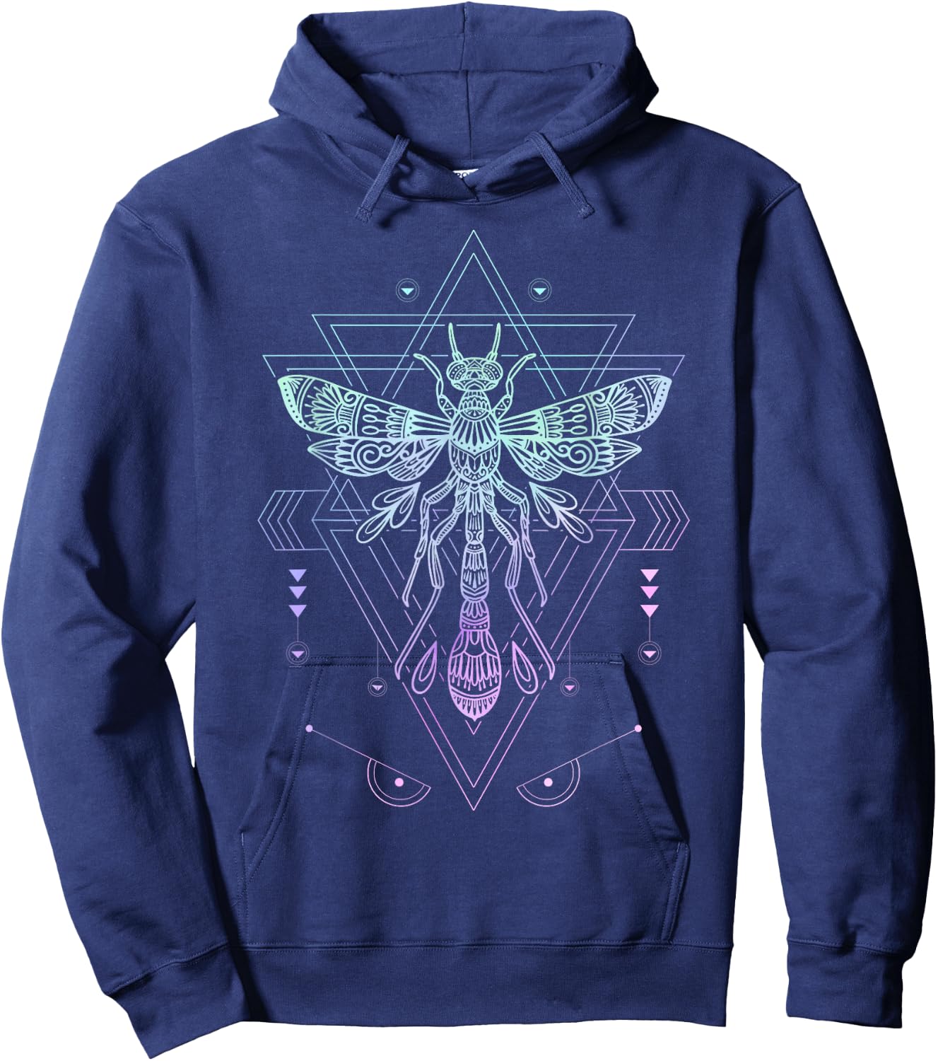 Vaporwave Japanese Dragonfly Pagan Occult Pastel Goth Hoodie - Hoodie | Navy