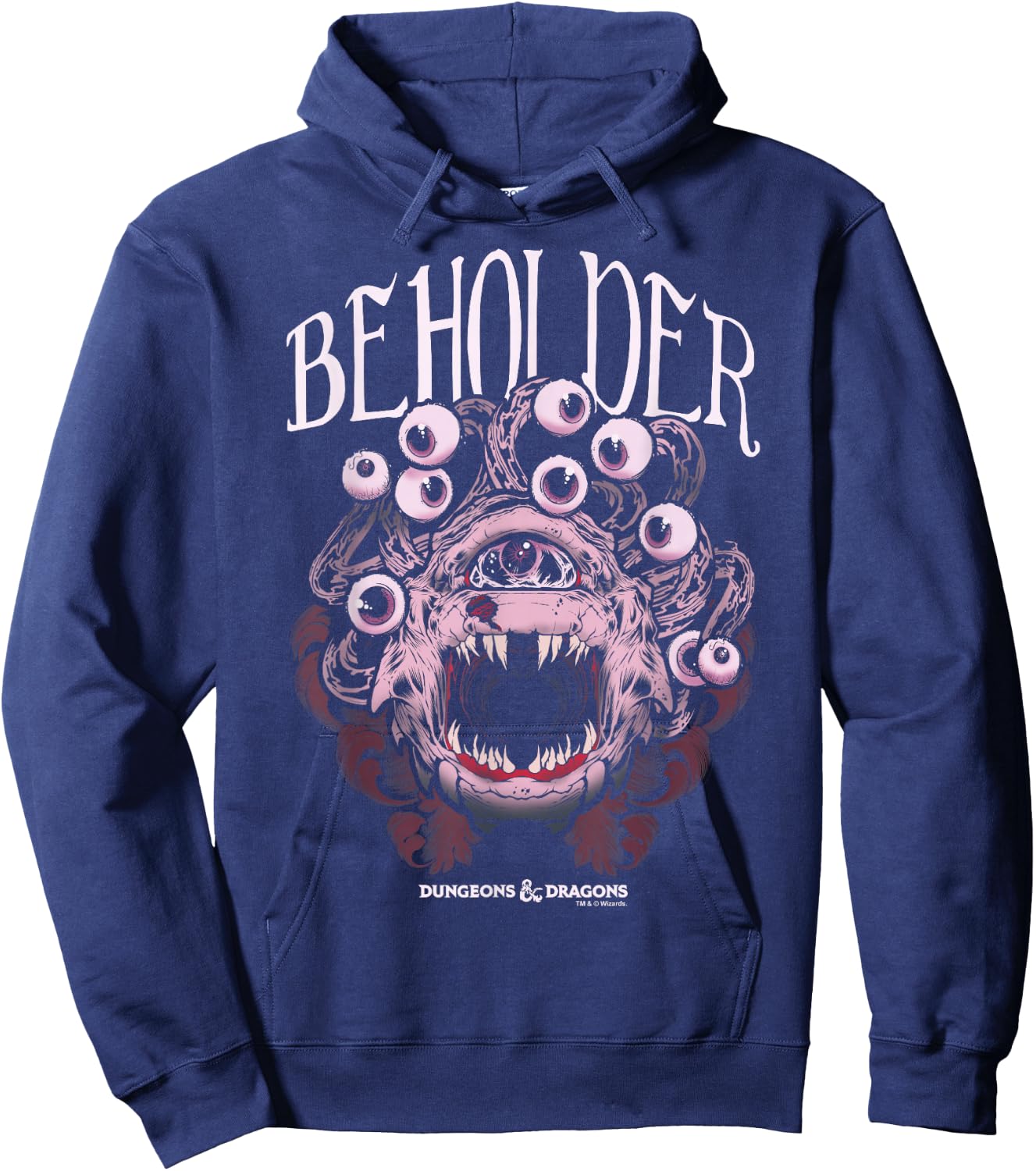 Dungeons & Dragons Beholder Big Face Hoodie - Hoodie | Navy