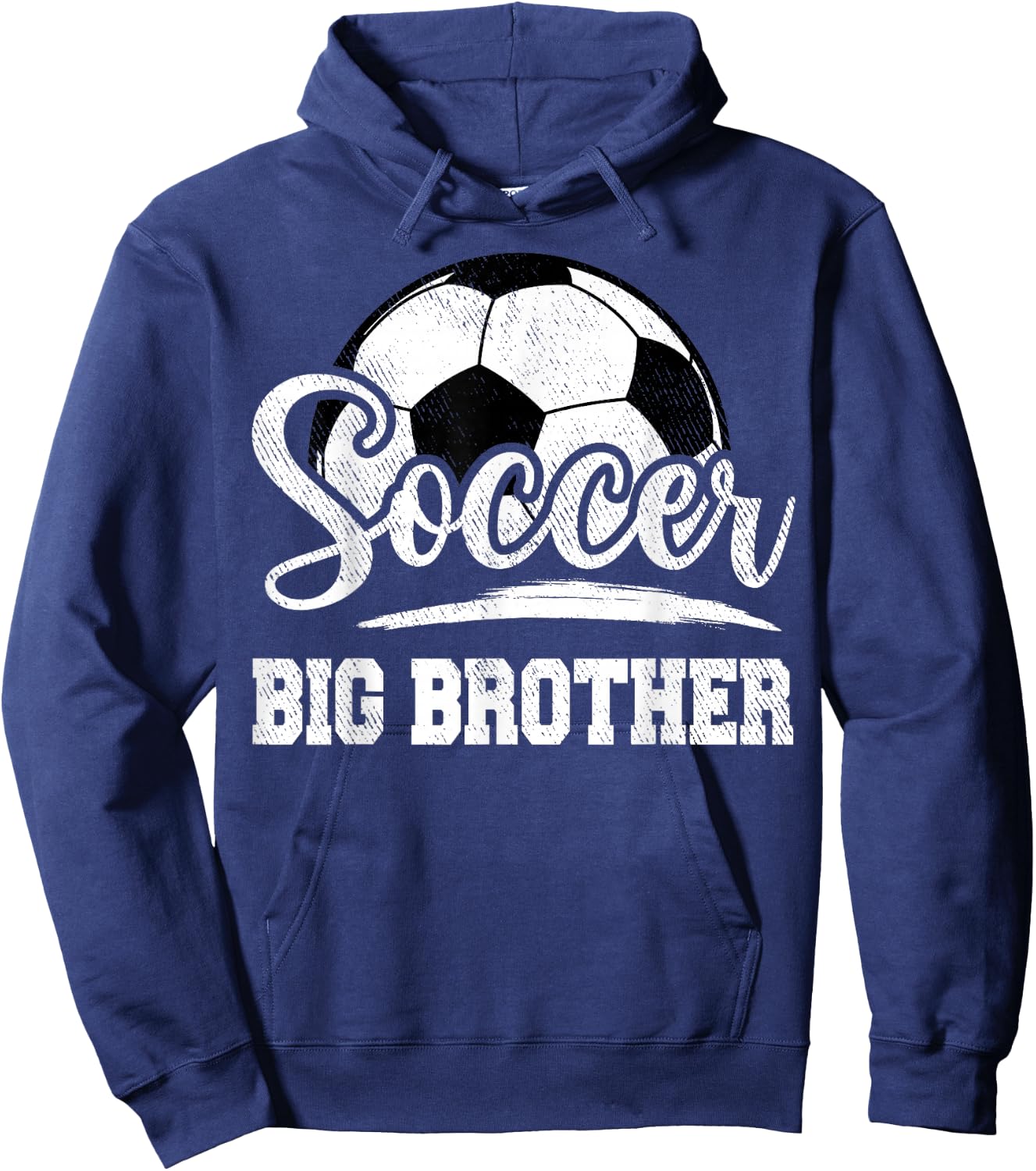 Soccer Big Brother Soccer Player Game Day Hoodie - Hoodie | Navy