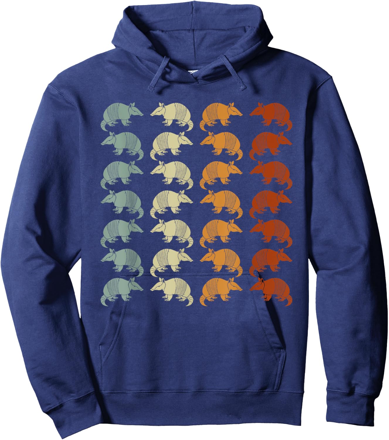 Retro Wild Nature Armadillo Lover Animal Armadillo Hoodie - Hoodie | Navy