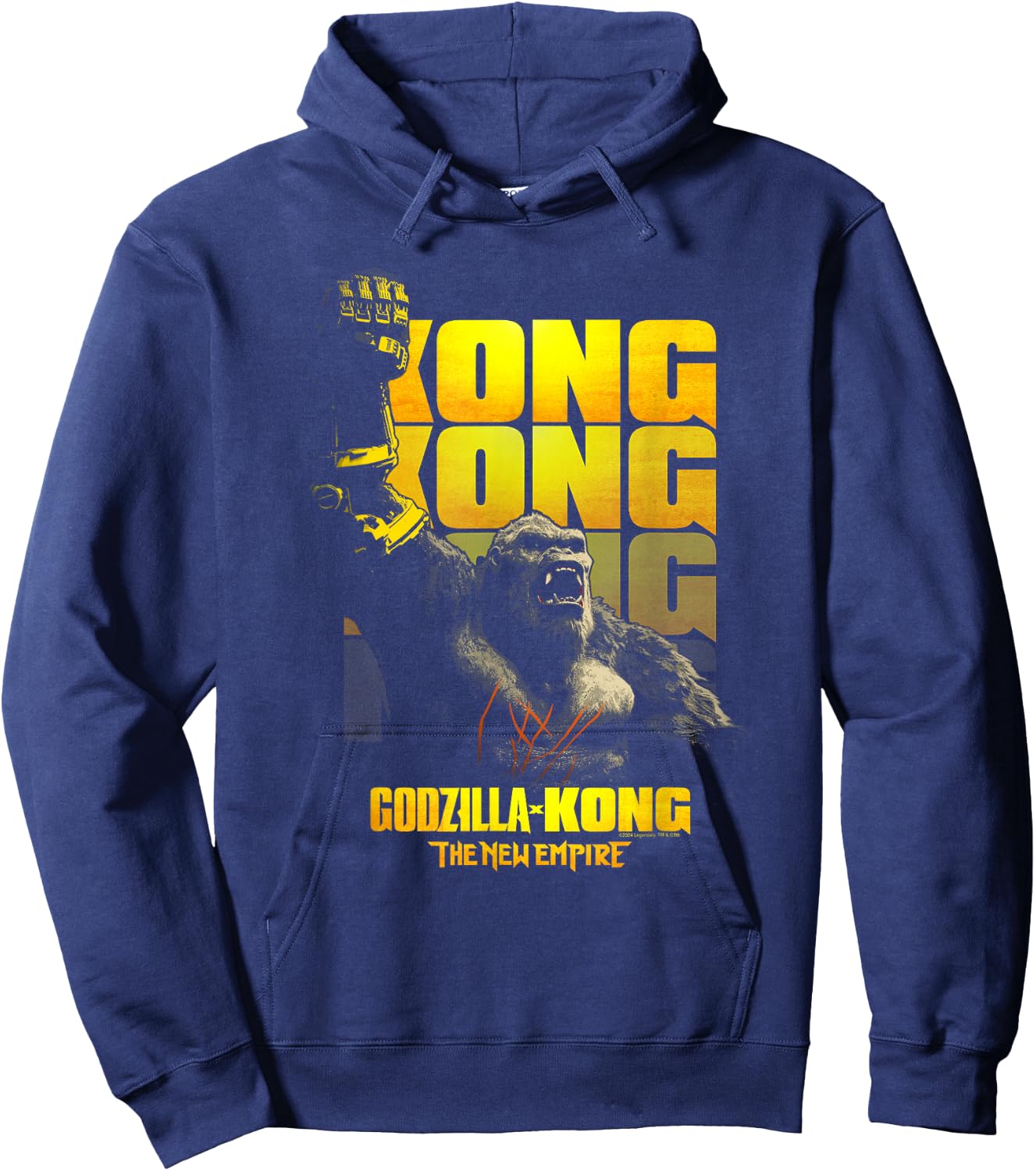 Godzilla x King Kong Beast Glove Kaiju Hoodie - Hoodie | Navy