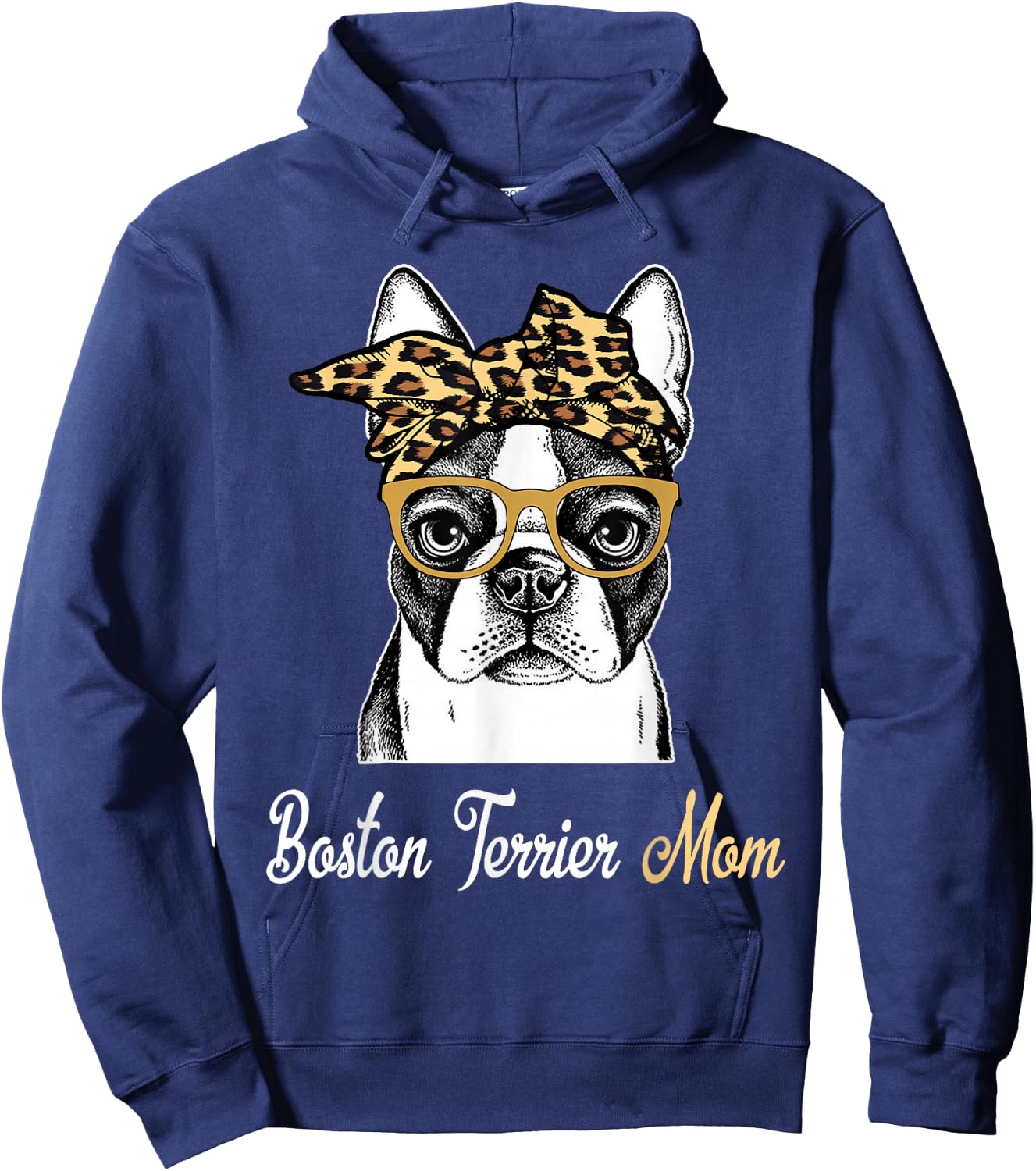 Birthday and Mother's day Gift-Boston Terrier Mom Hoodie - Hoodie | Navy
