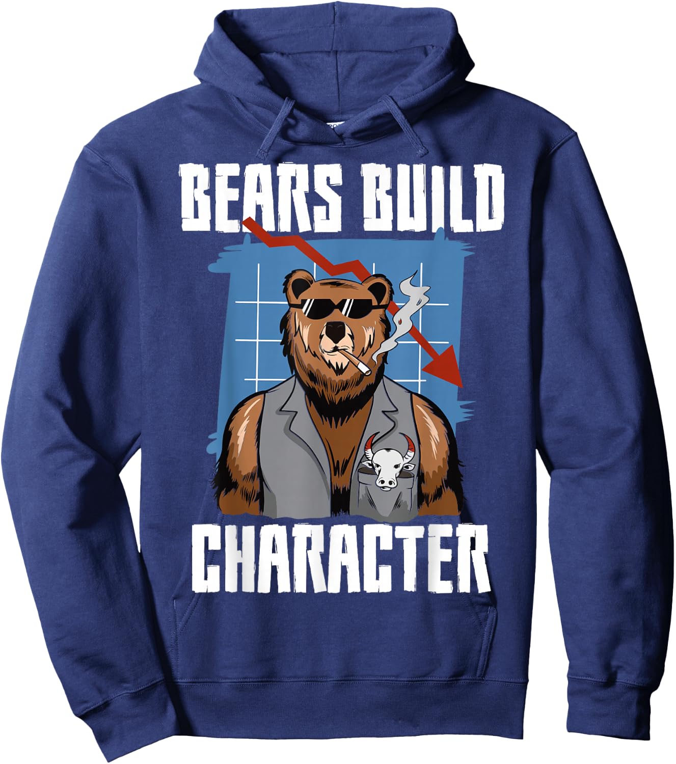 Bear Market Investor Day Trading Stock Exchange Stock Investing Hoodie - Hoodie | Navy
