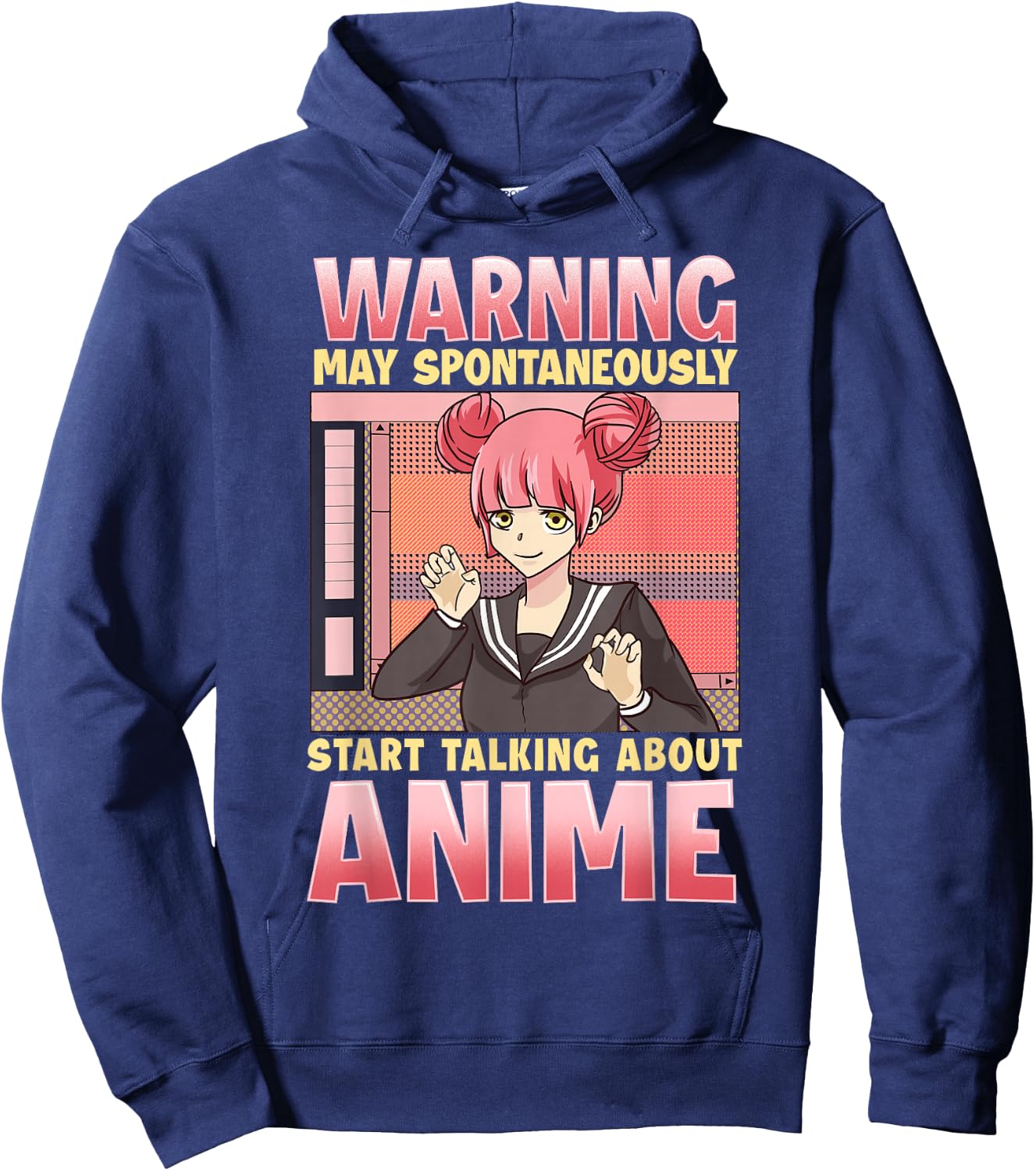 Anime Shirts Girls Anime Girl Shirt Funny Anime Hoodie - Hoodie | Navy