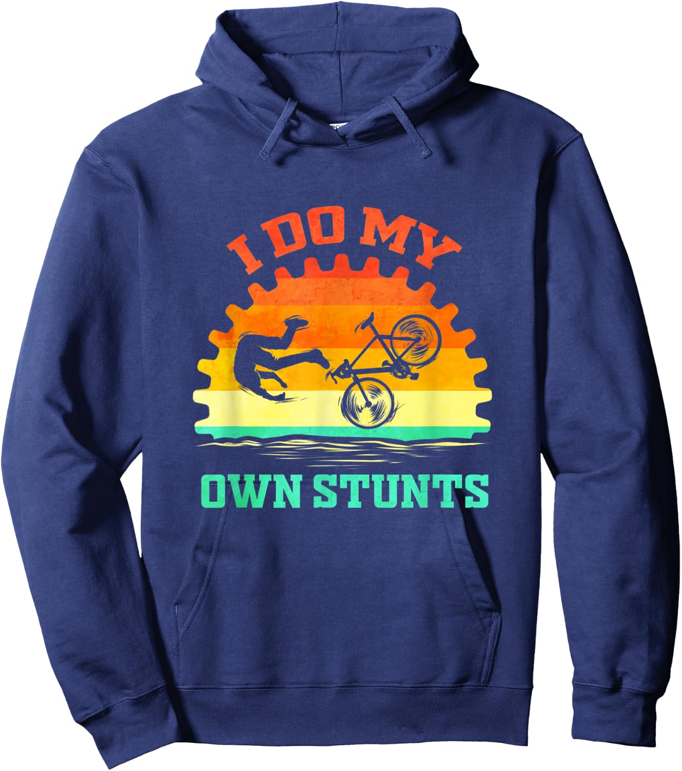 Cycling Lover Funny for Bike Tour Bicycle Stunts Cycle Hoodie - Hoodie | Navy