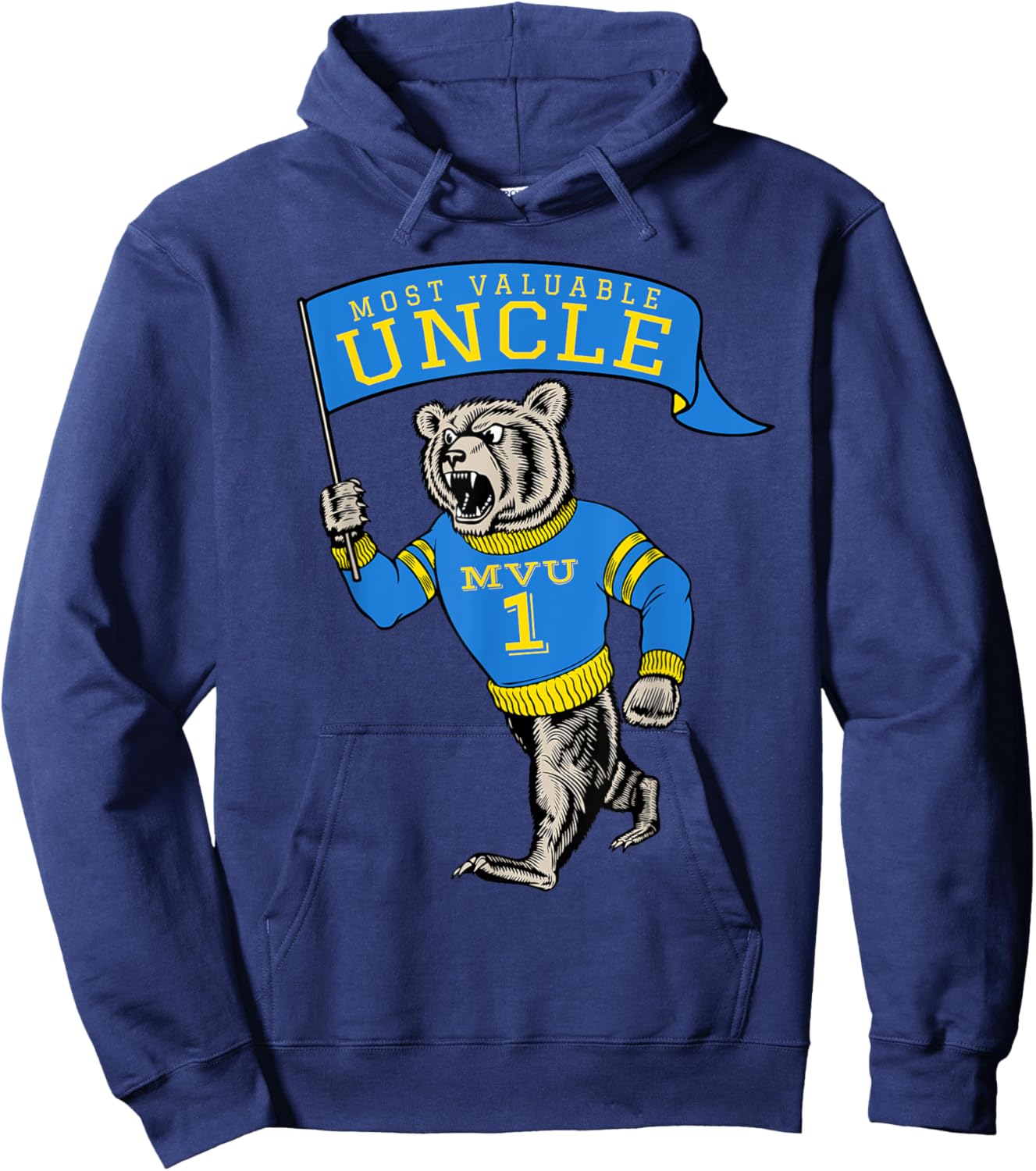Best Uncle Number 1 Most Valuable Funny Saying Hoodie - Hoodie | Navy