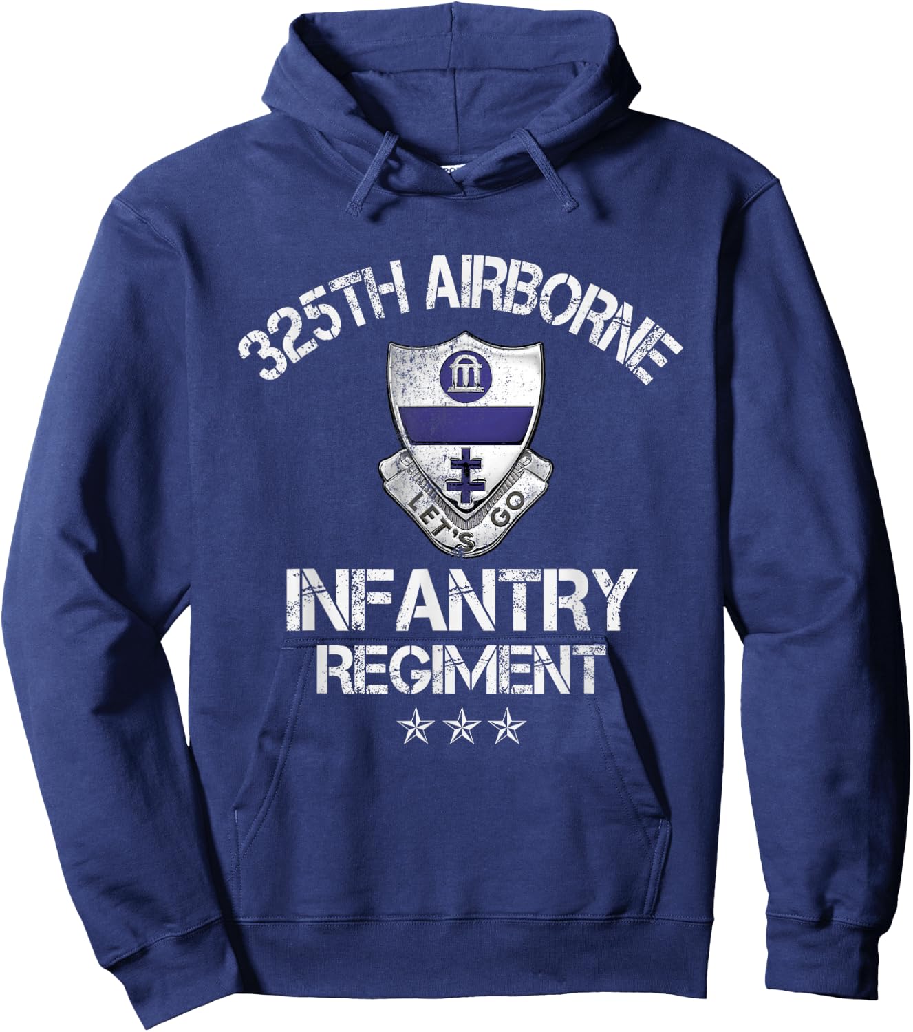325th Airborne Infantry Regiment Veteran Patriotic Gift Hoodie - Hoodie | Navy