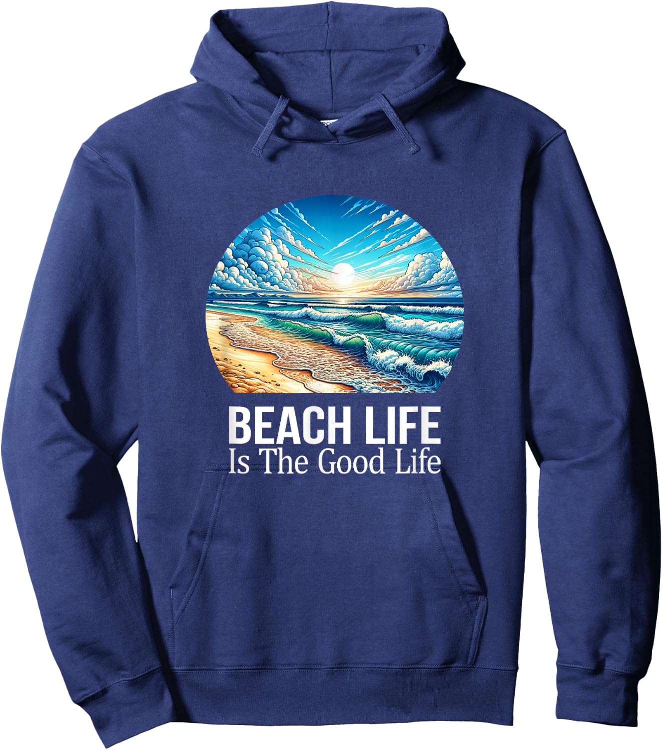 Beach Life Is The Good Life Hoodie - Hoodie | Navy