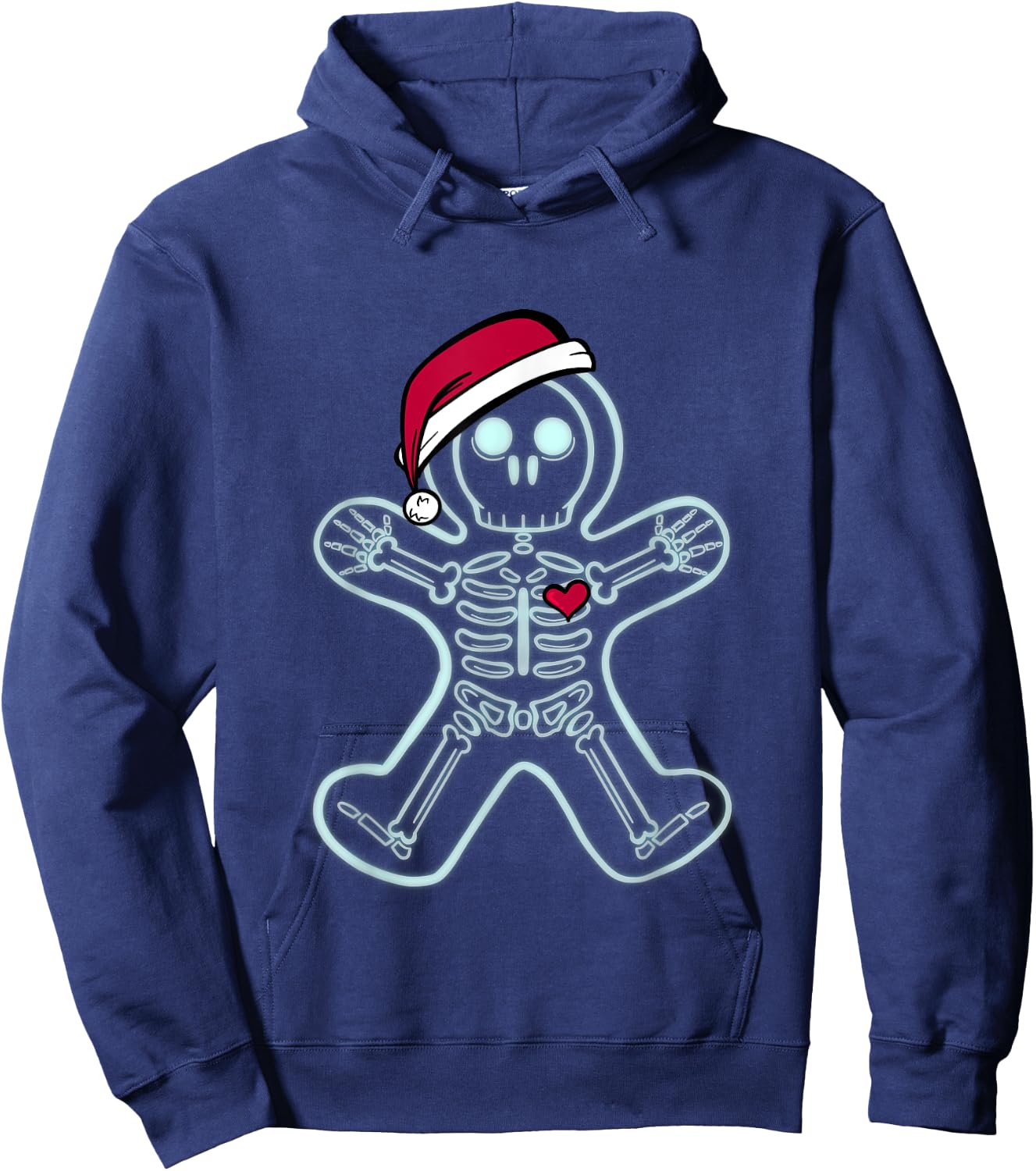 X-Ray Gingerbread Man Skeleton Christmas Nurse Xray Tech Hoodie - Hoodie | Navy