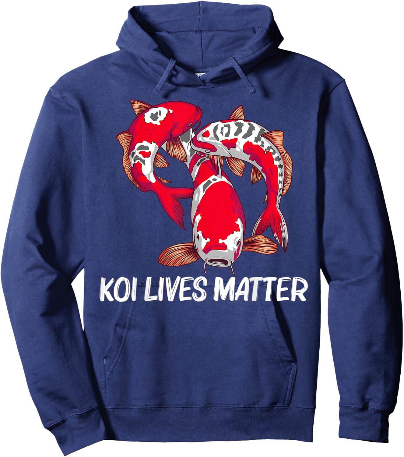 Koi Fish Gift Women Japan Koi Carp Fishes Pond Lover Hoodie - Hoodie | Navy