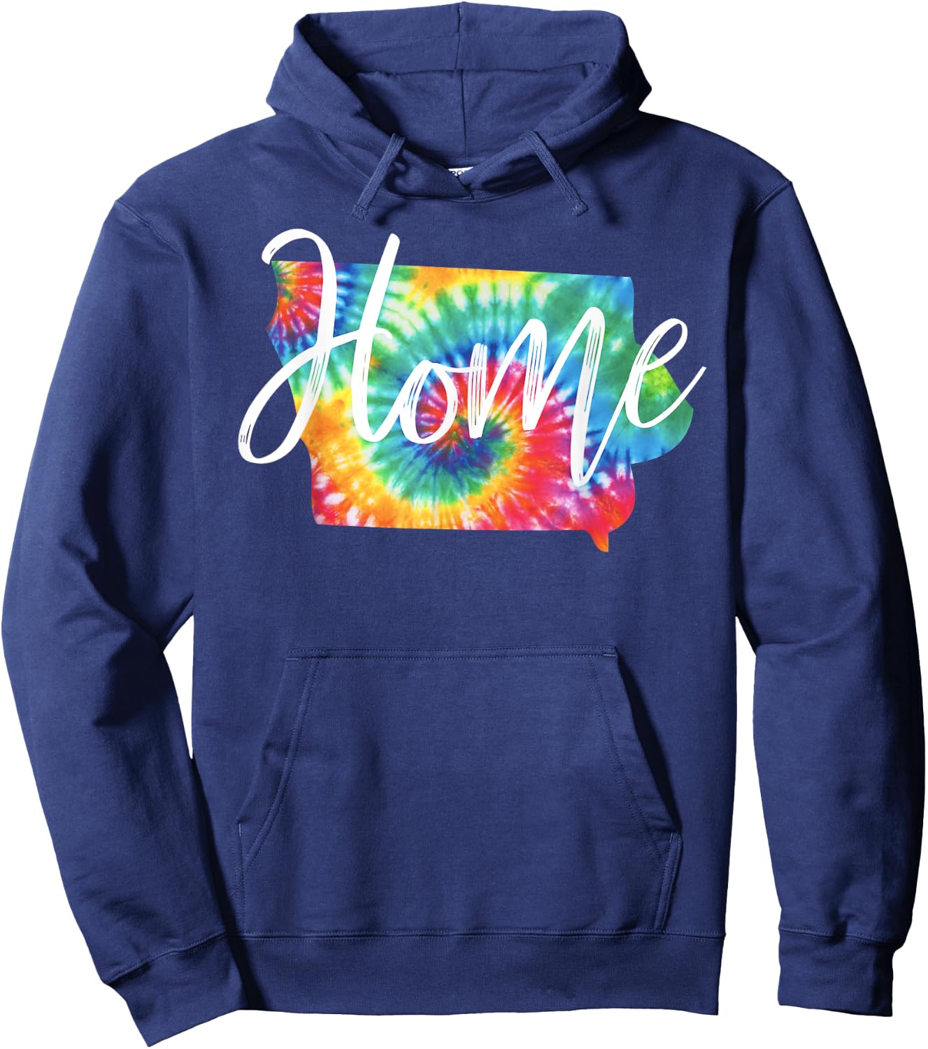 Iowa Tie Dye Hoodie - Hoodie | Navy