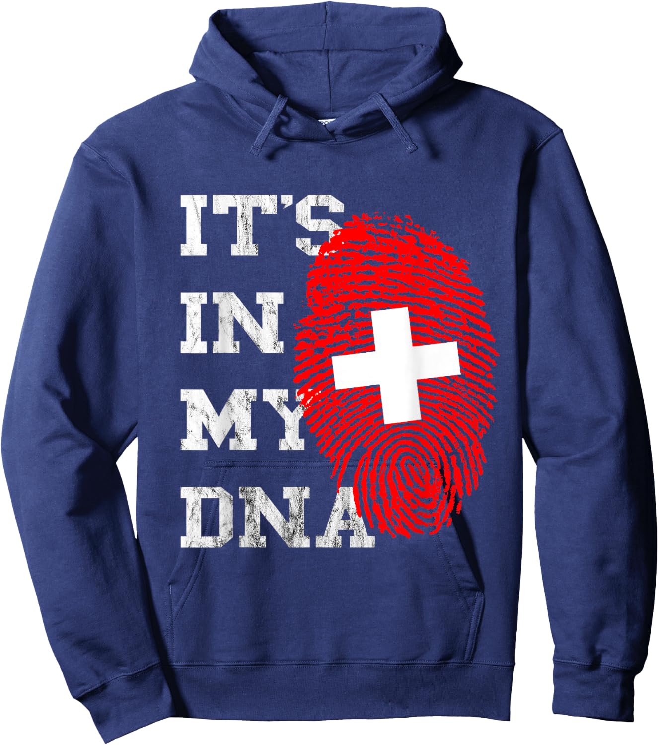 It Is In My DNA Swiss Genetics Swiss Root Hoodie - Hoodie | Navy