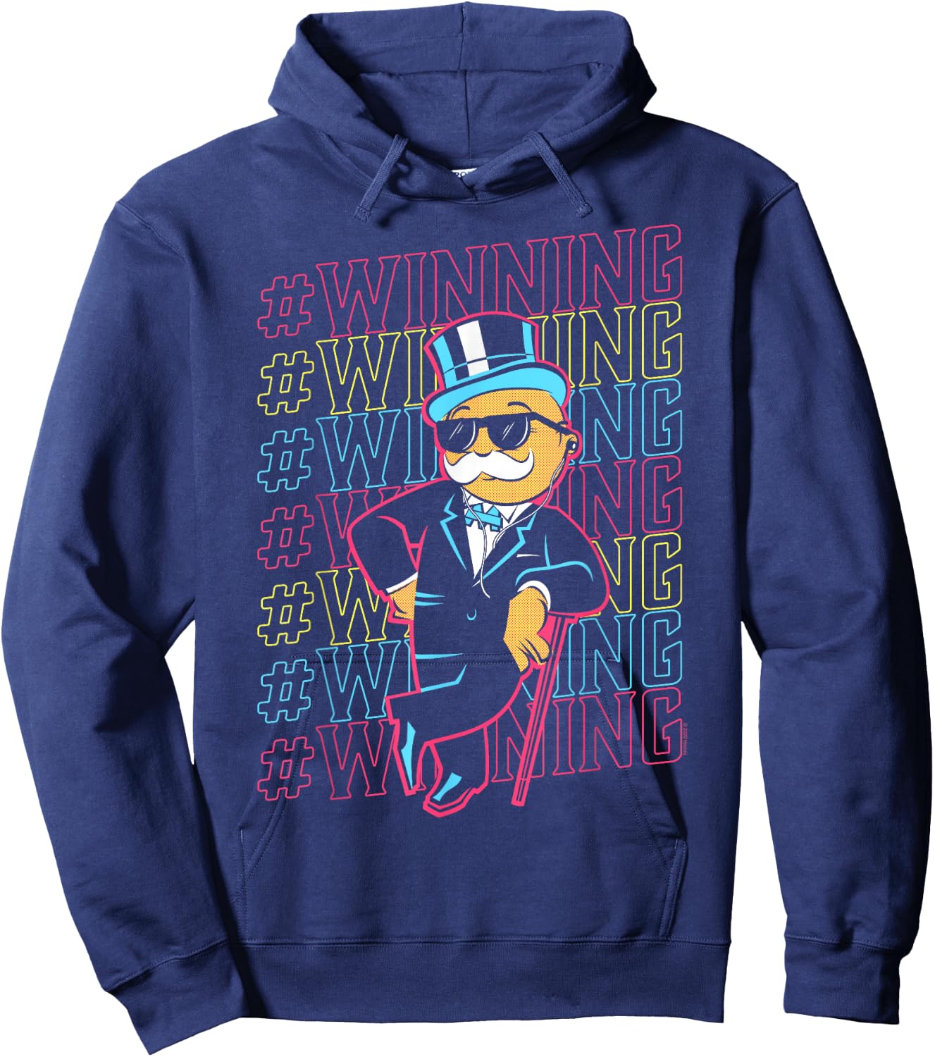 Monopoly Rich Uncle Pennybags Winning Hoodie - Hoodie | Navy