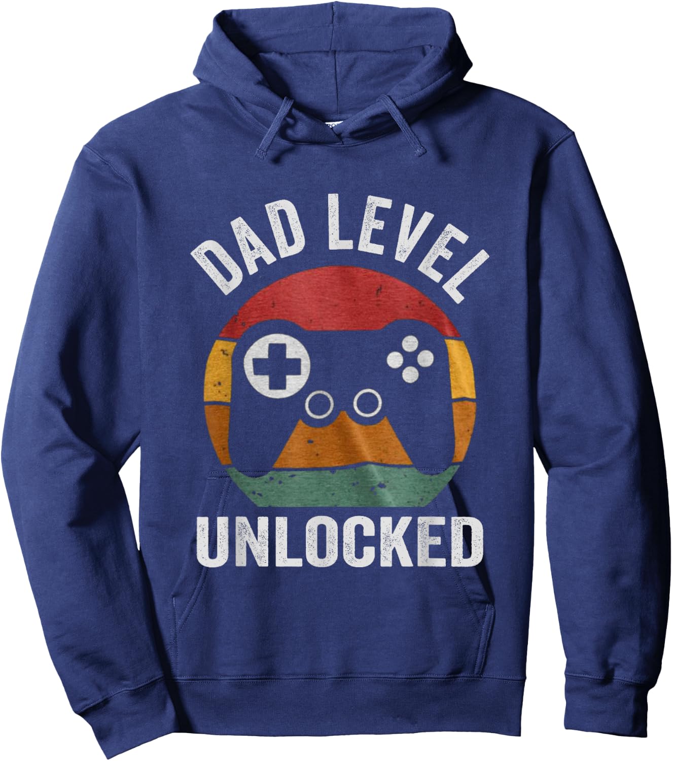 Funny New Dad Dad Level Unlocked day Gaming Hoodie - Hoodie | Navy