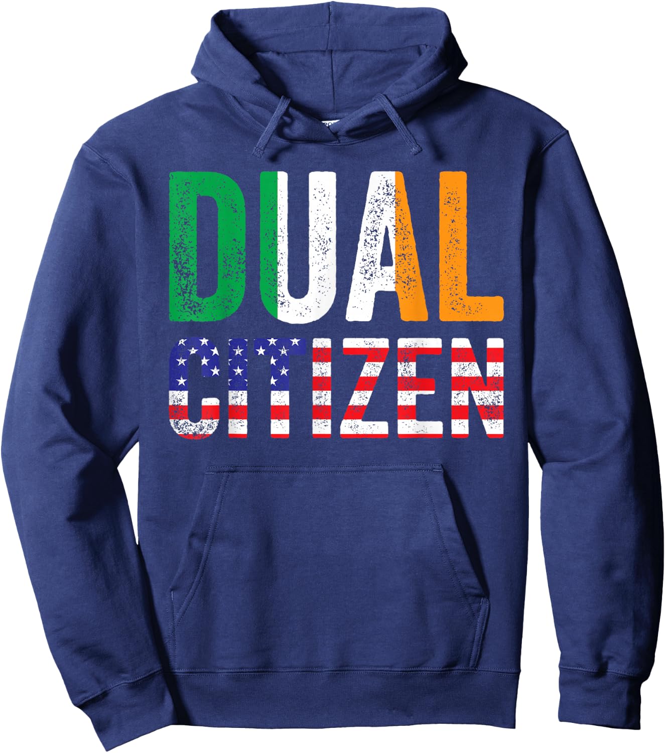 Irish Roots Dual Citizen Ireland Home Hoodie - Hoodie | Navy