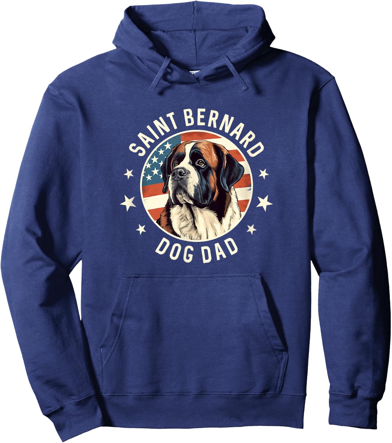 Saint Bernard Gifts Men, St. Bernard Dog Dad Hoodie - Hoodie | Navy