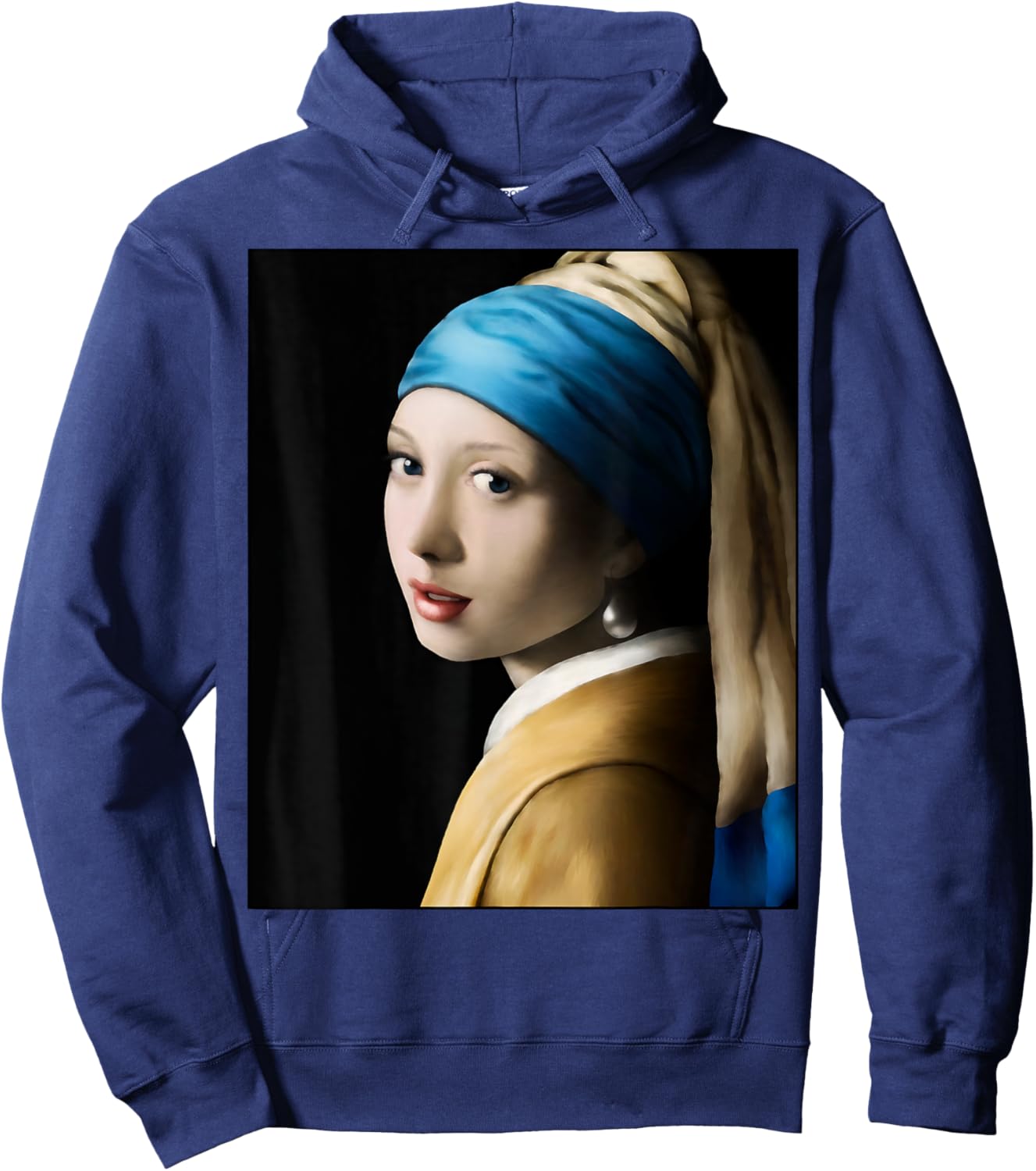 Vermeer The Girl with a pearl earring Hoodie - Hoodie | Navy