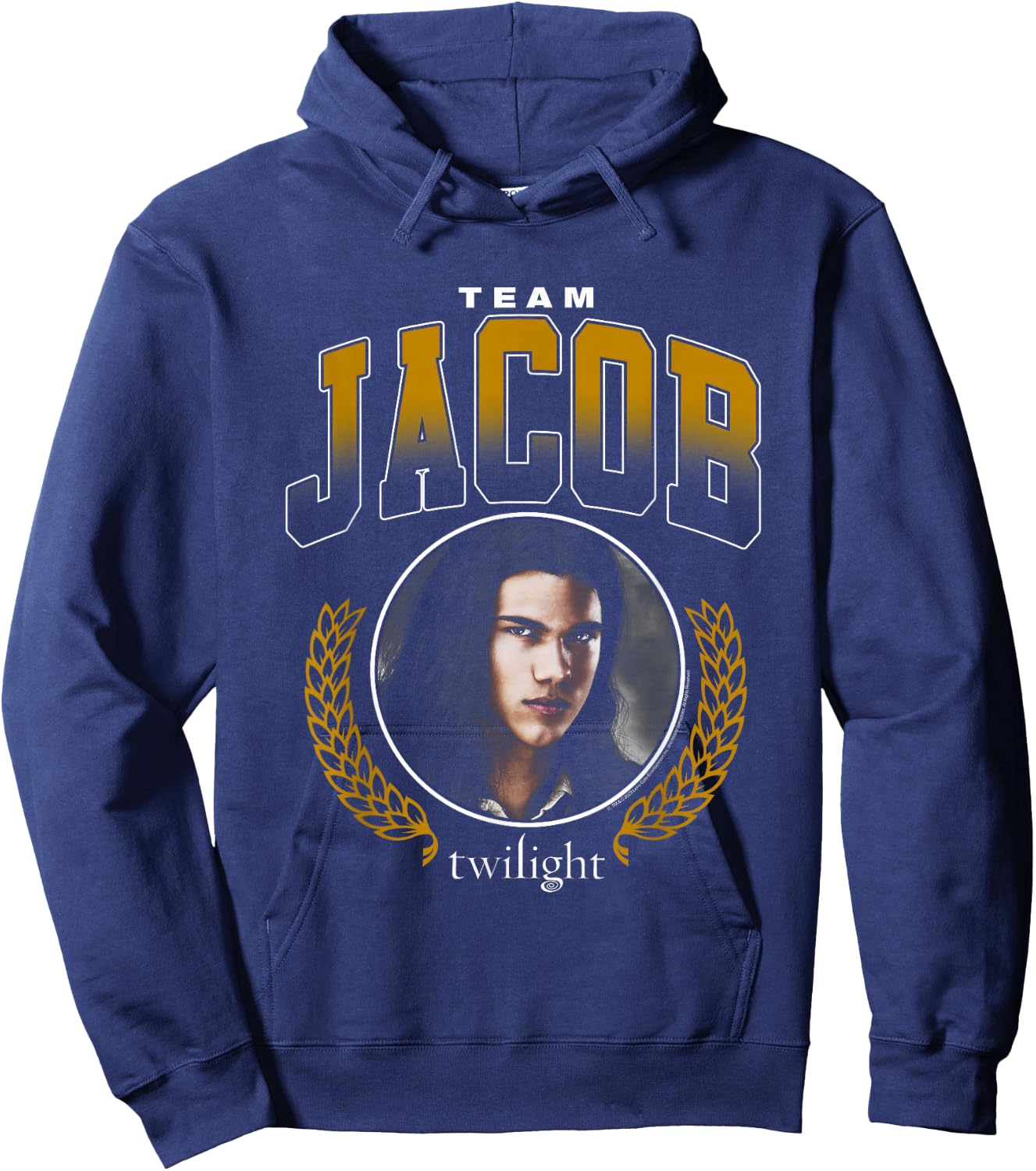 Twilight Team Jacob Varsity Lettering Werewolf Movie Hoodie - Hoodie | Navy