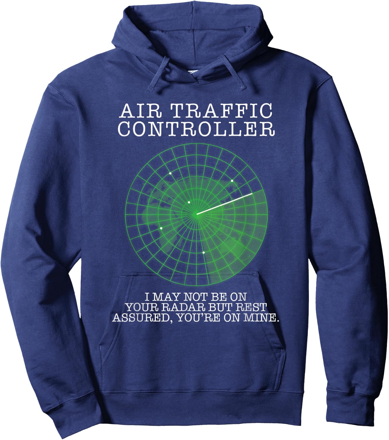 Air Traffic Controller Funny Pilot Aviation Hoodie - Hoodie | Navy