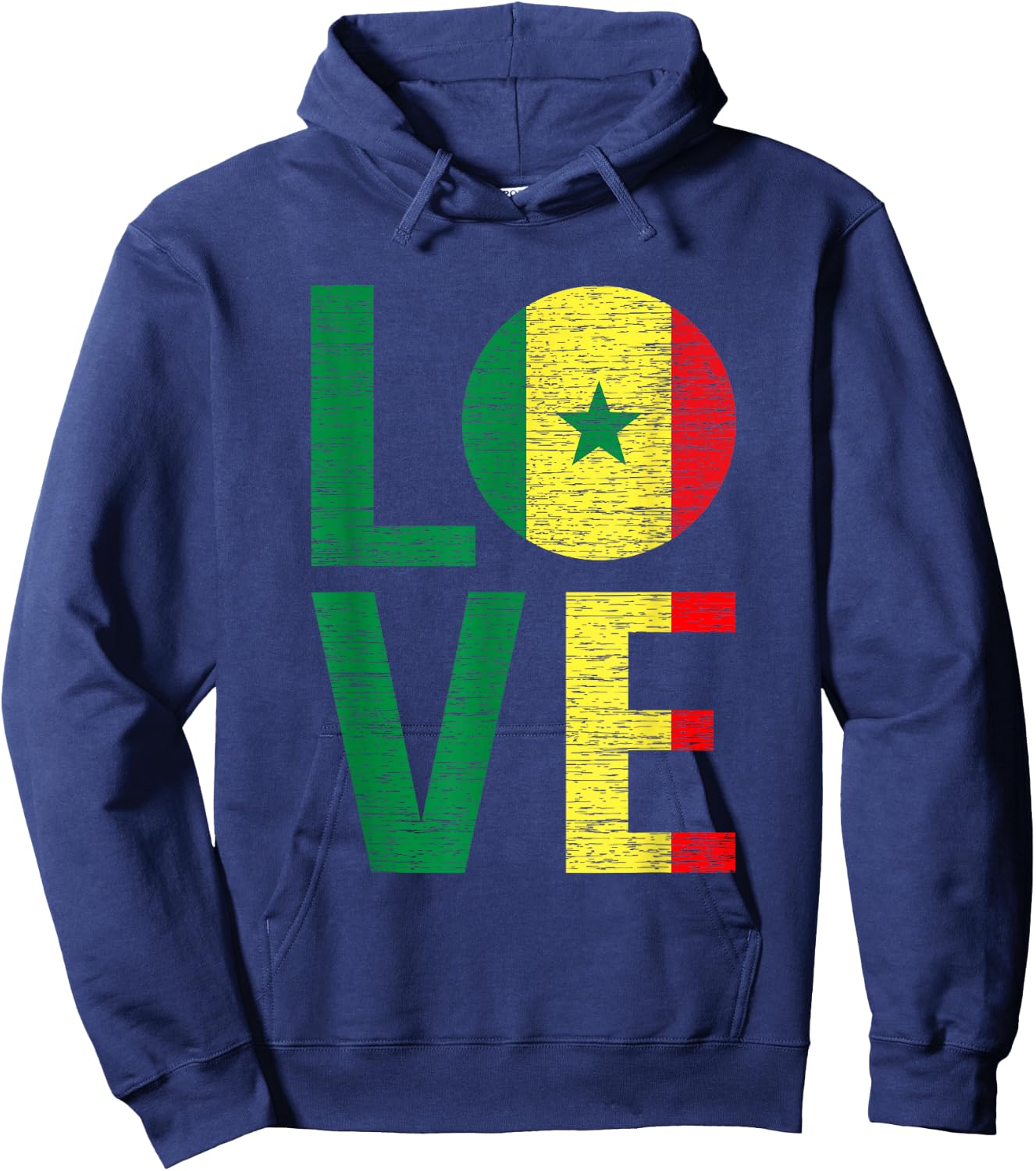 Funny Senegal Flag Shirt Roots From Usa Senegal Hoodie - Hoodie | Navy