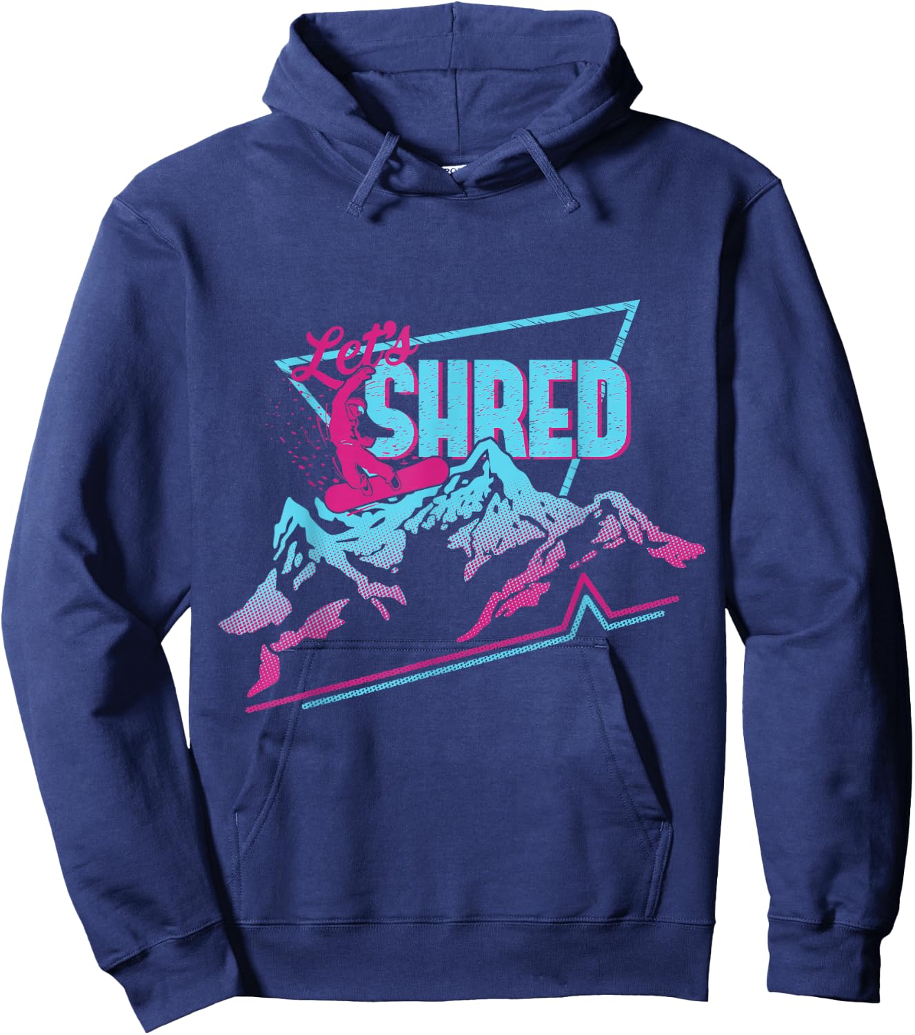 Vintage Snowboard Clothing 80s 90s Retro Snowboarding Hoodie - Hoodie | Navy