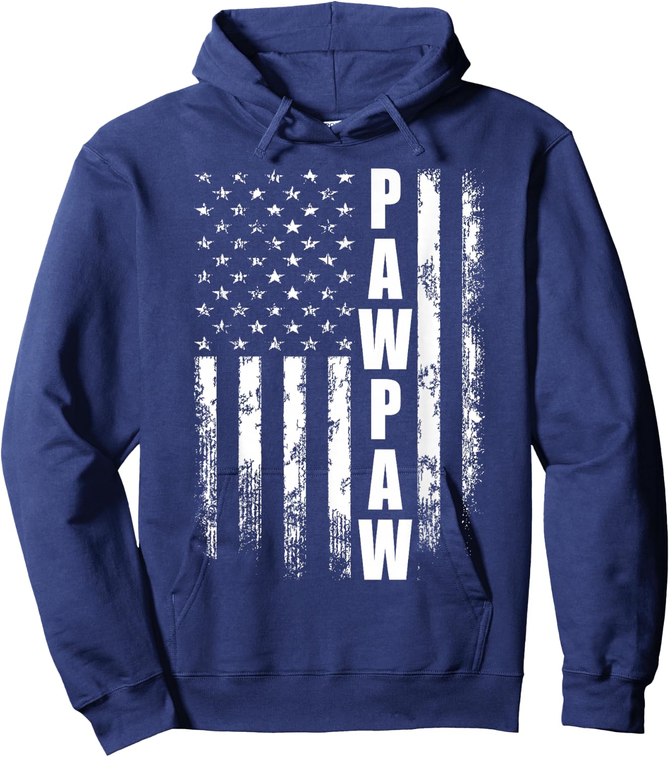 Pawpaw Gift America Flag Gift Father's Day Small Hoodie - Hoodie | Navy