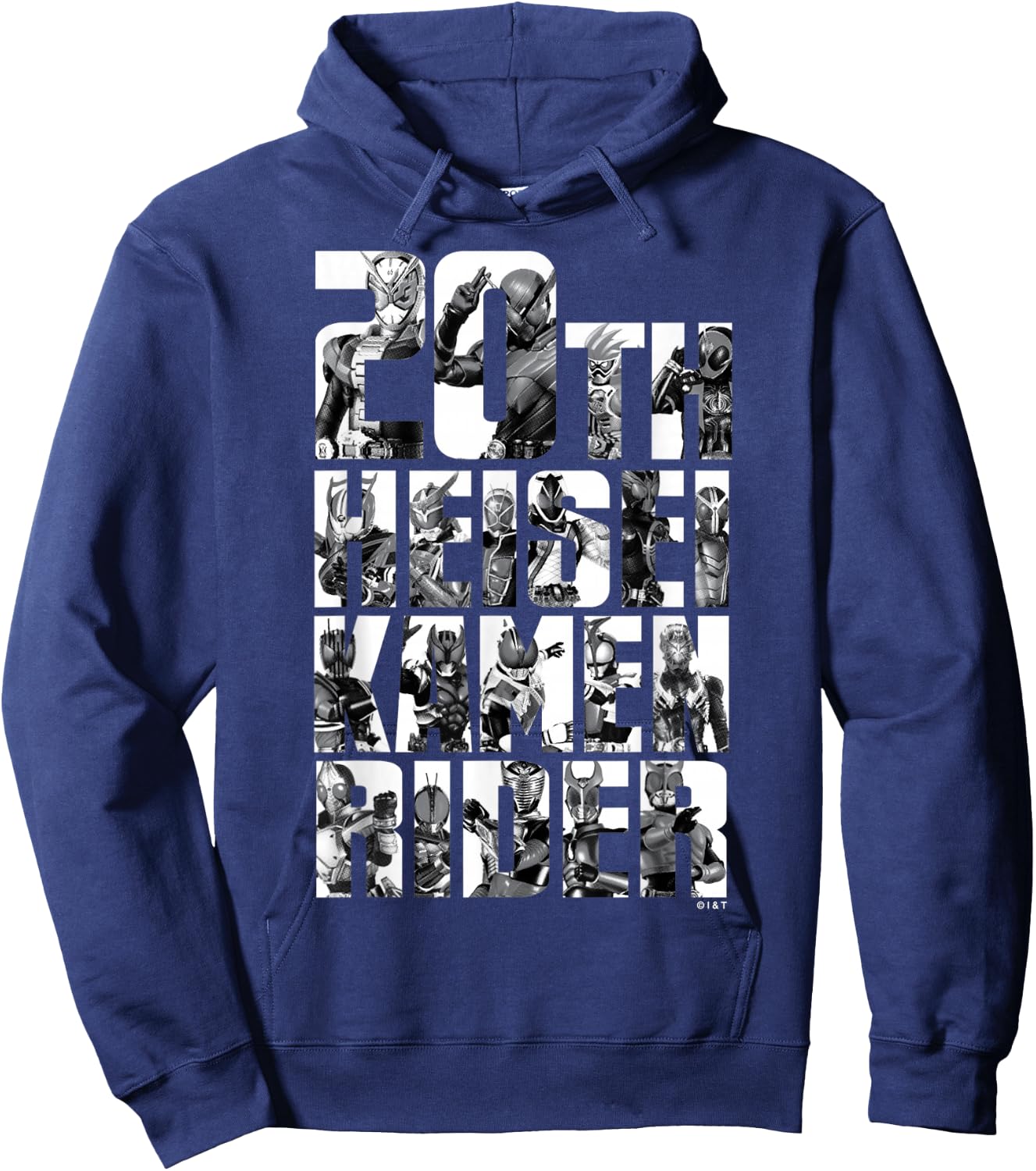 Kamen Rider Heisei Catchphrase 20th Anniversary Shirt Hoodie - Hoodie | Navy
