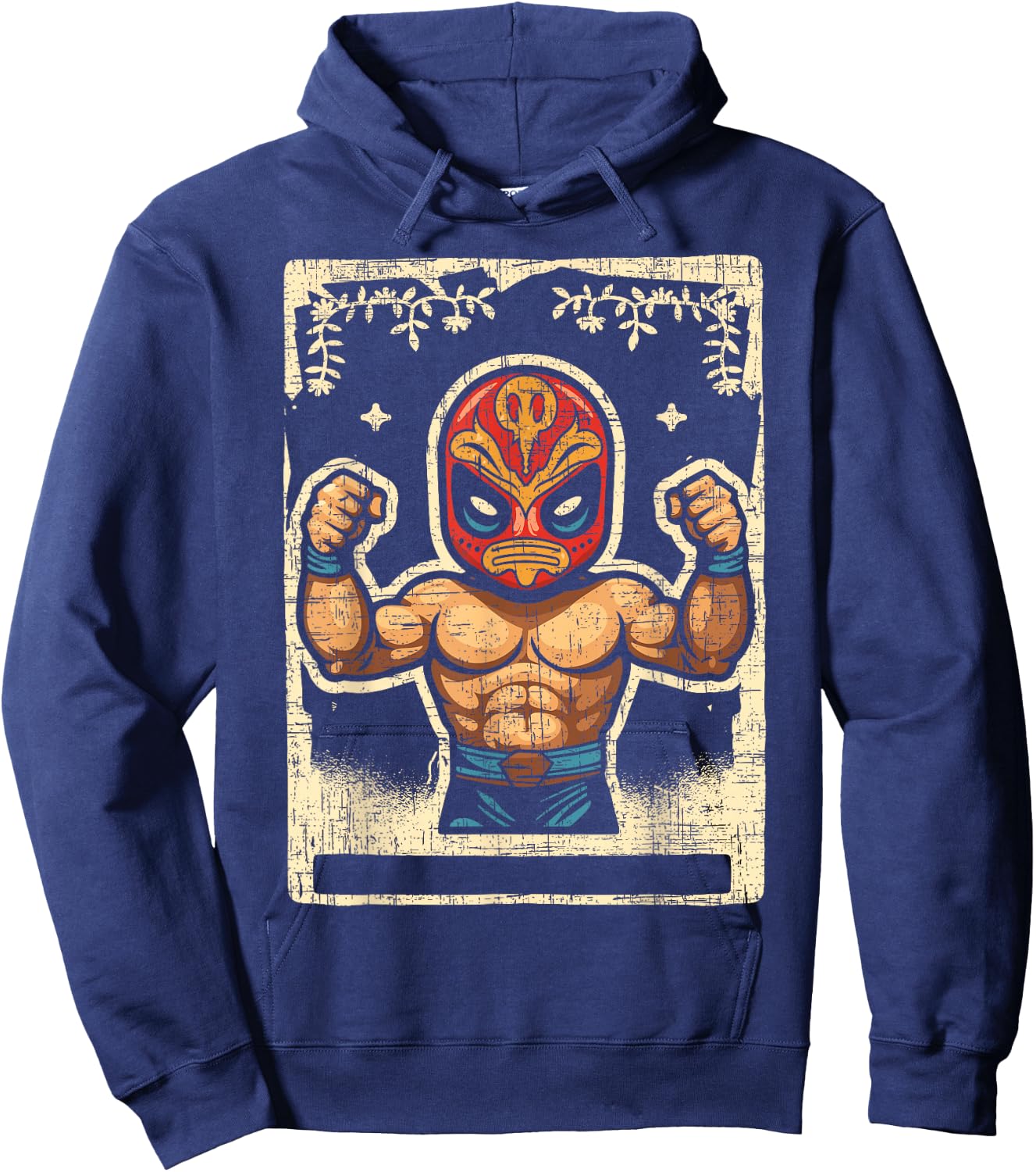 Lucha Libre Wrestler Mexican Wrestling Luchador Hoodie - Hoodie | Navy