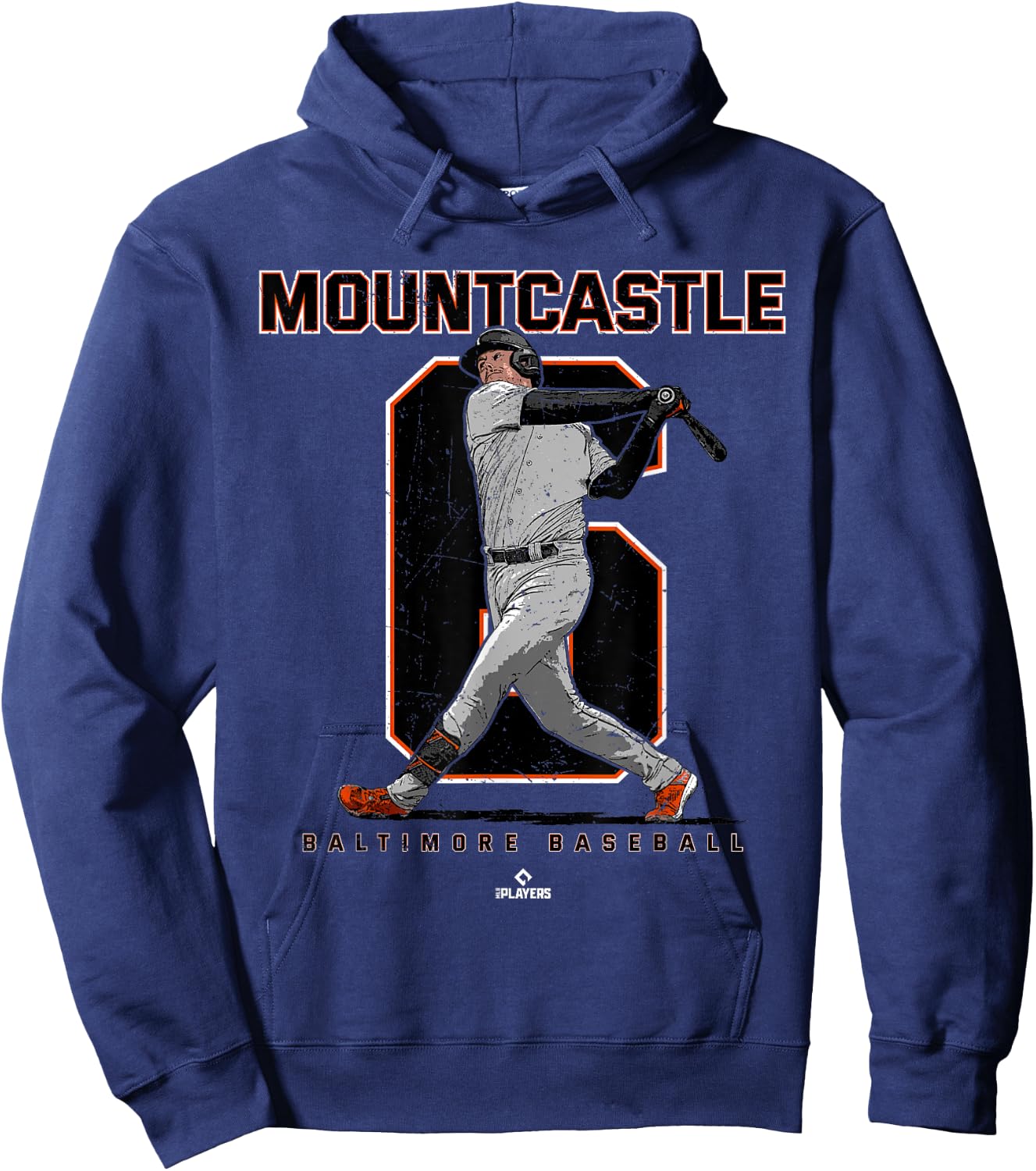 Number & Portrait Ryan Mountcastle Baltimore MLBPA Hoodie - Hoodie | Navy