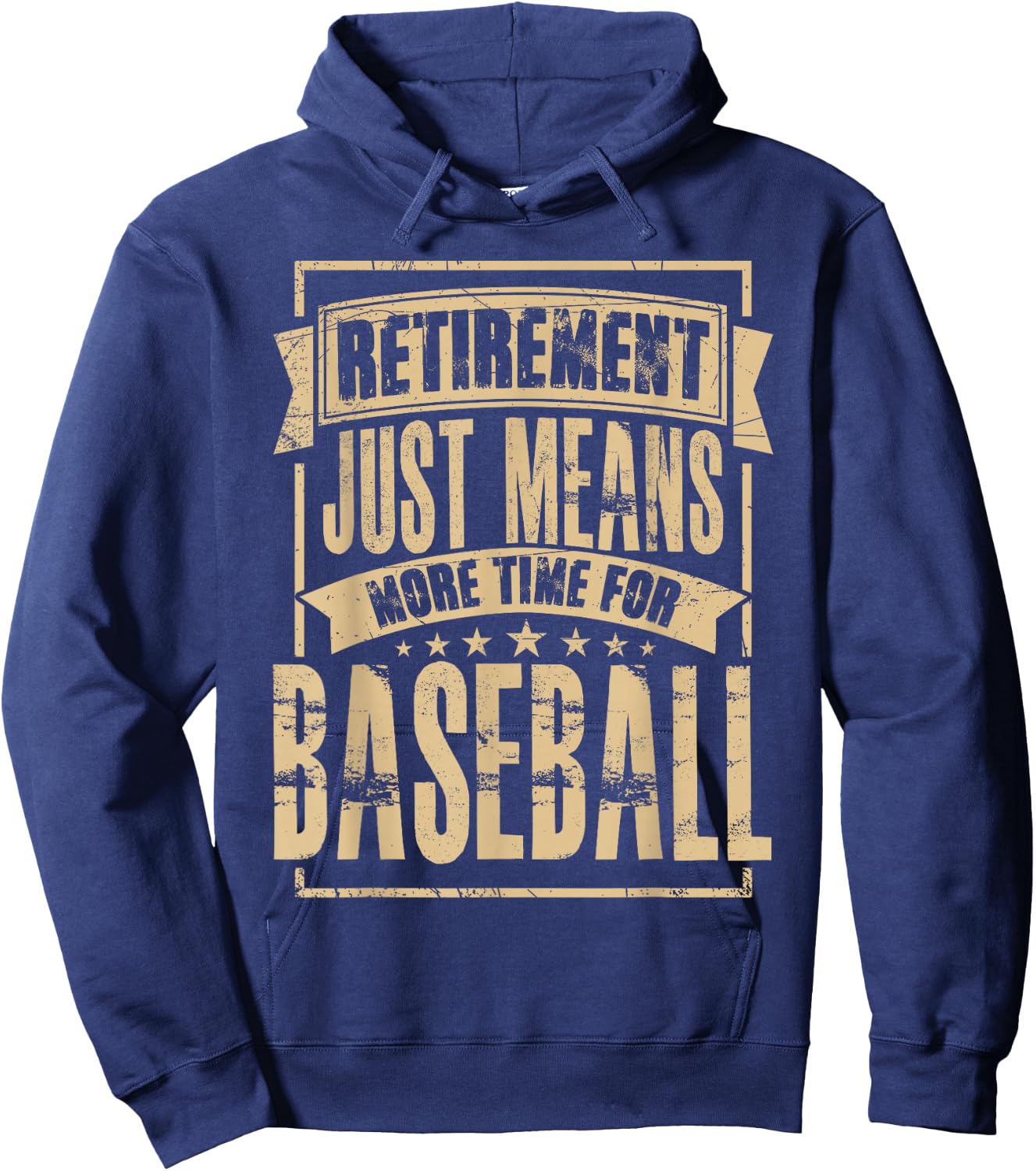 Baseball Player Pitcher Catcher Retired Retirement Hoodie - Hoodie | Navy