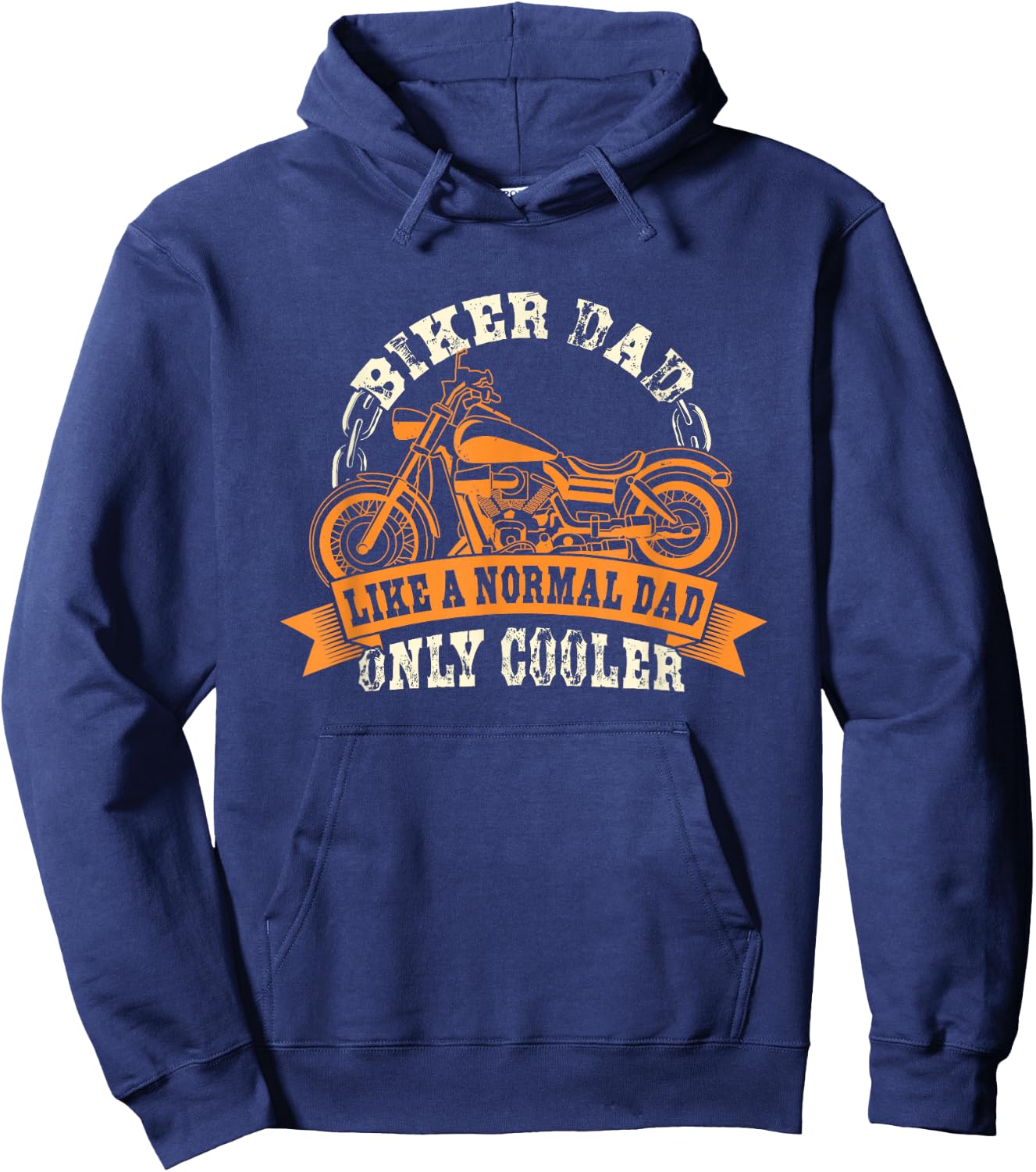 Motorcycle - Father's Day Gift Dad and Dad - Biker Dad Hoodie - Hoodie | Navy