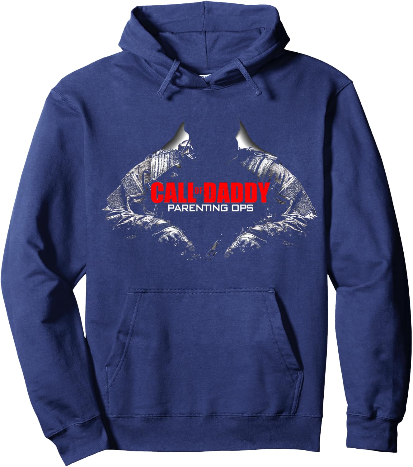 Call of Daddy Parenting Ops Shirt - Gamer Dad Gift Hoodie - Hoodie | Navy