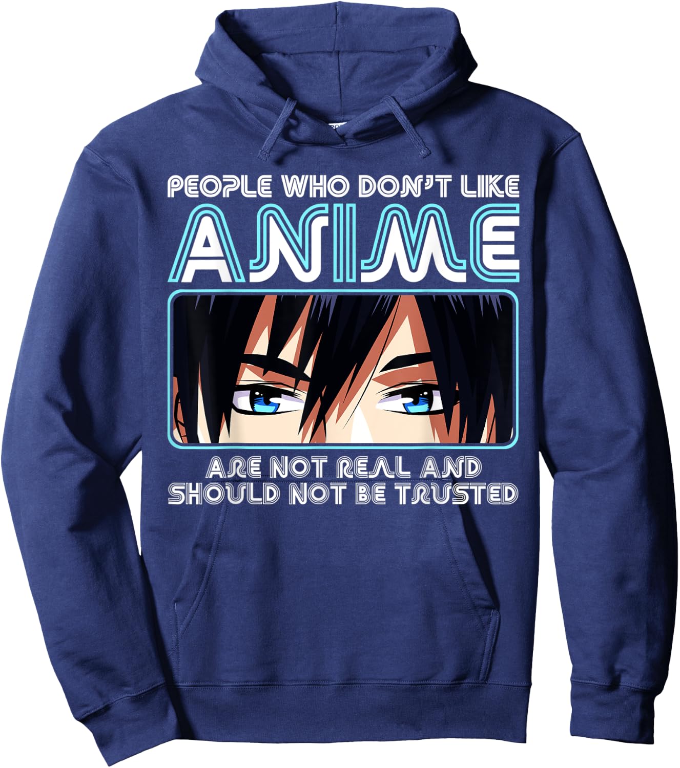 People Who Don't Like Anime , Men, Teen Girls, Boys Hoodie - Hoodie | Navy