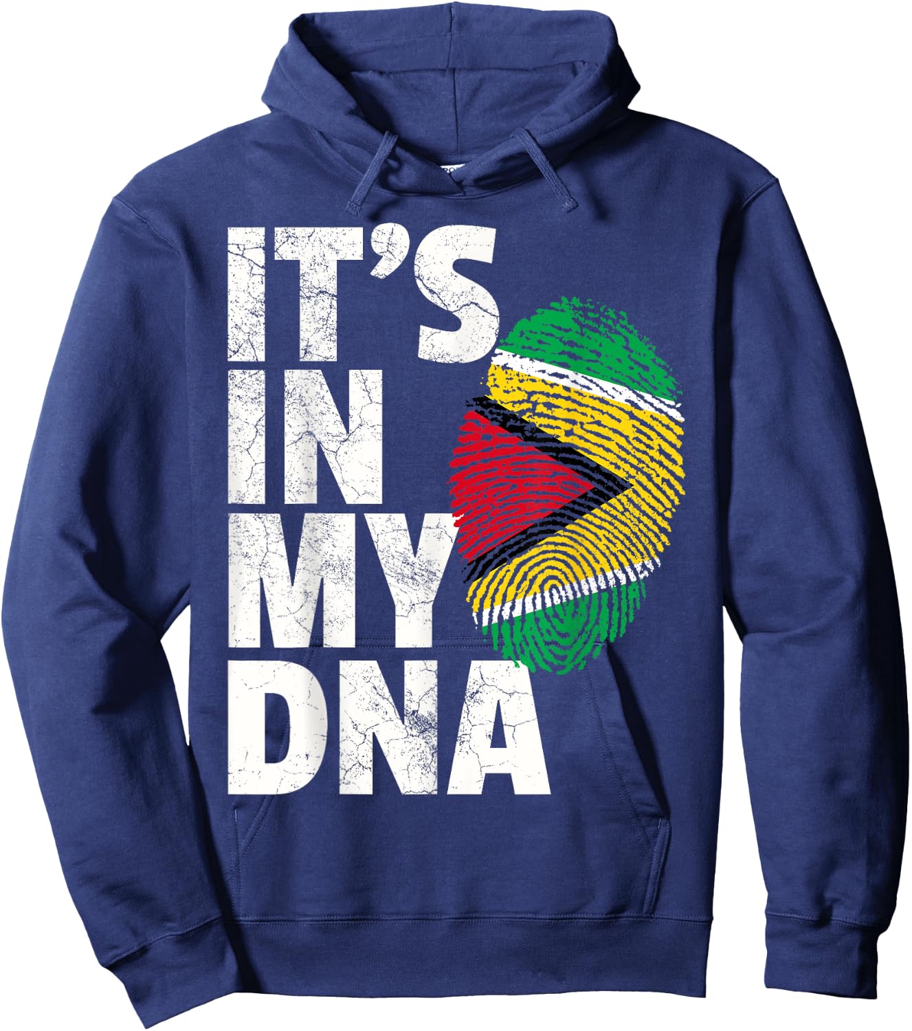 IT'S IN MY DNA Guyana Flag Pride National Country Roots Gift Hoodie - Hoodie | Navy
