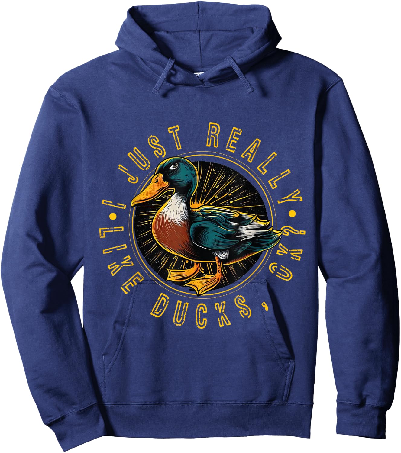 Just A Girl Who Loves Ducks - Duck Hoodie - Hoodie | Navy