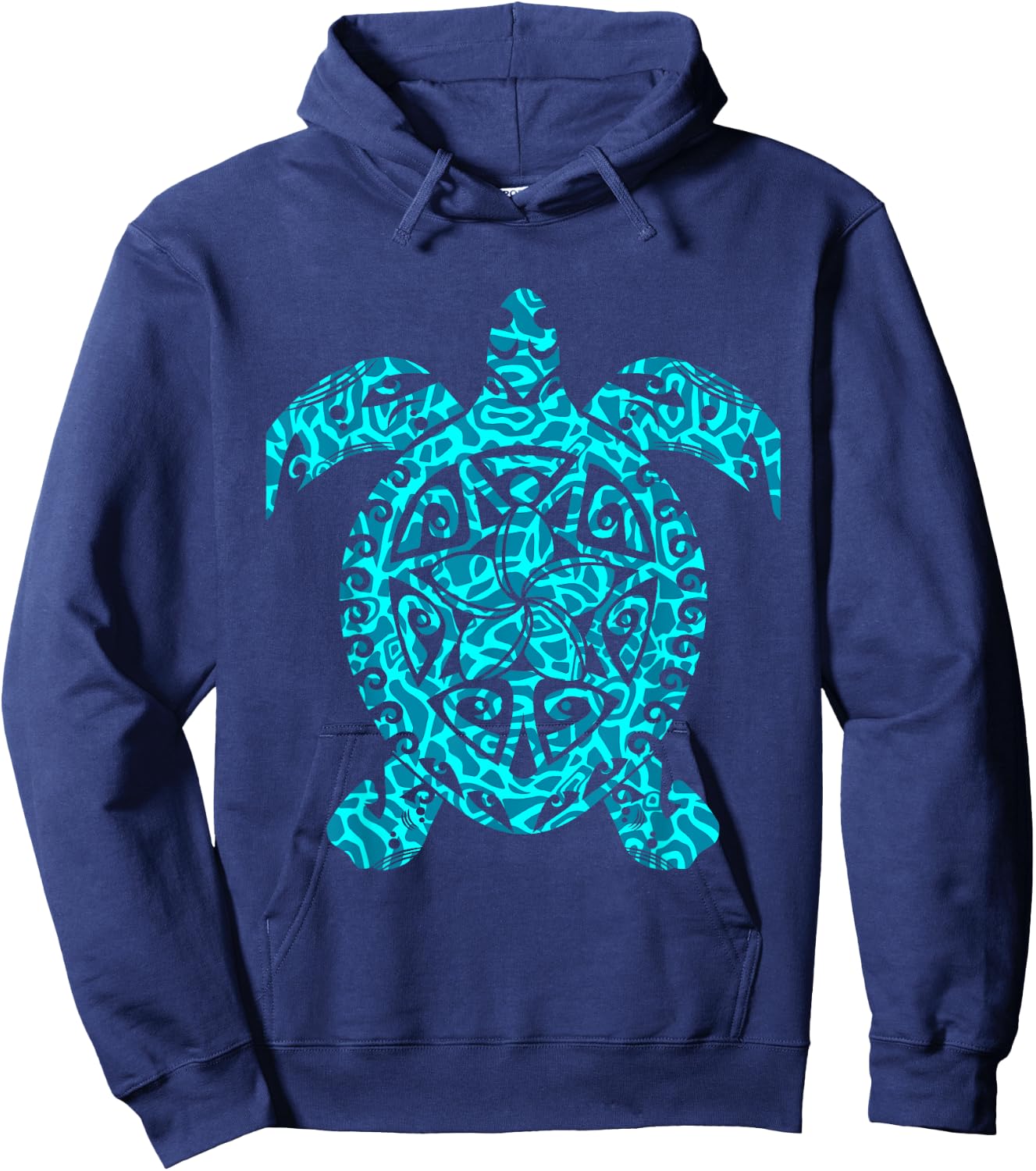 Polynesia Maori Turtle Honu Plumeria Tribal Tattoo Maori Art Hoodie - Hoodie | Navy