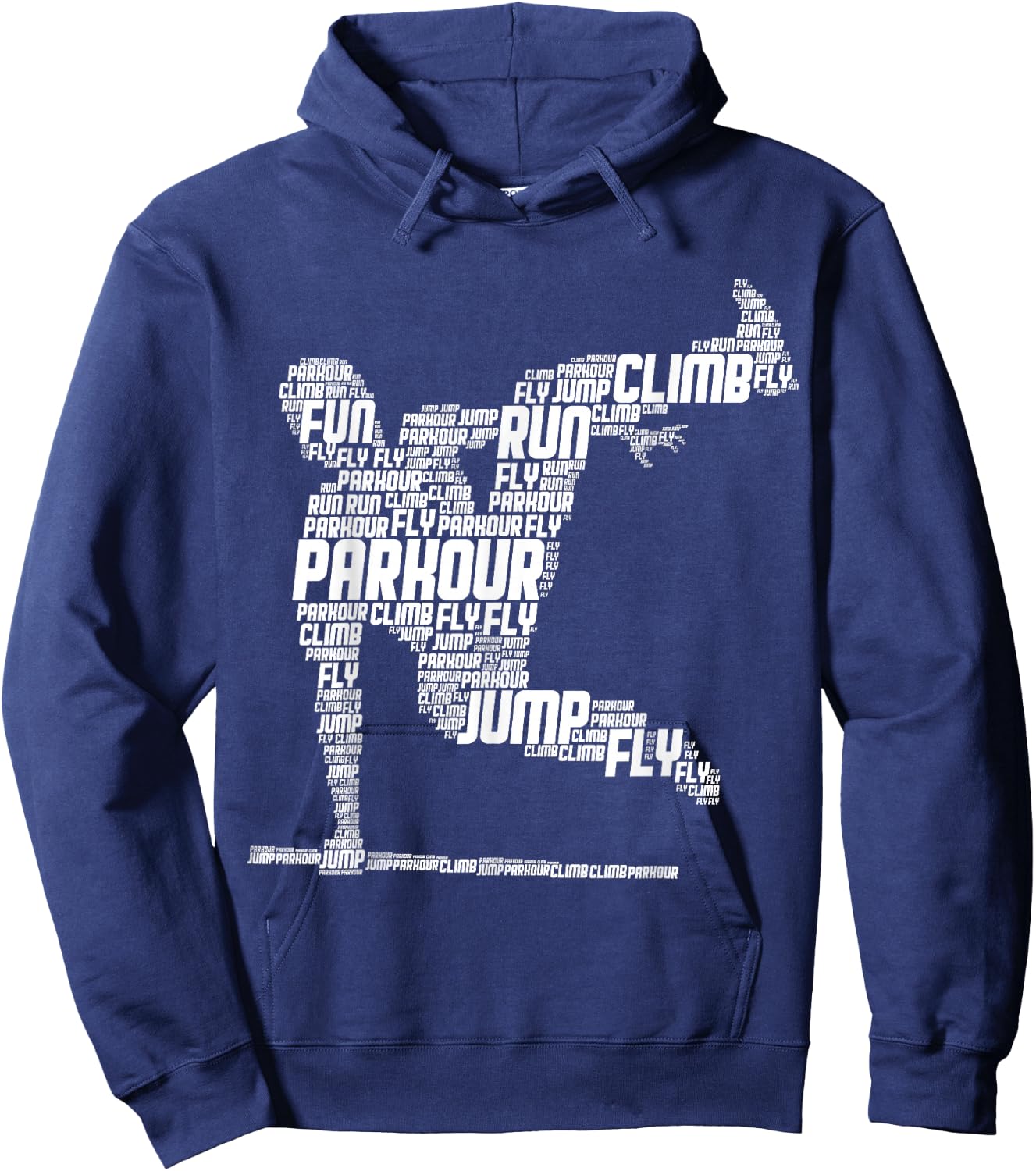 Parkour Freerunner Freerunning Traceur Kids Men Boys Hoodie - Hoodie | Navy