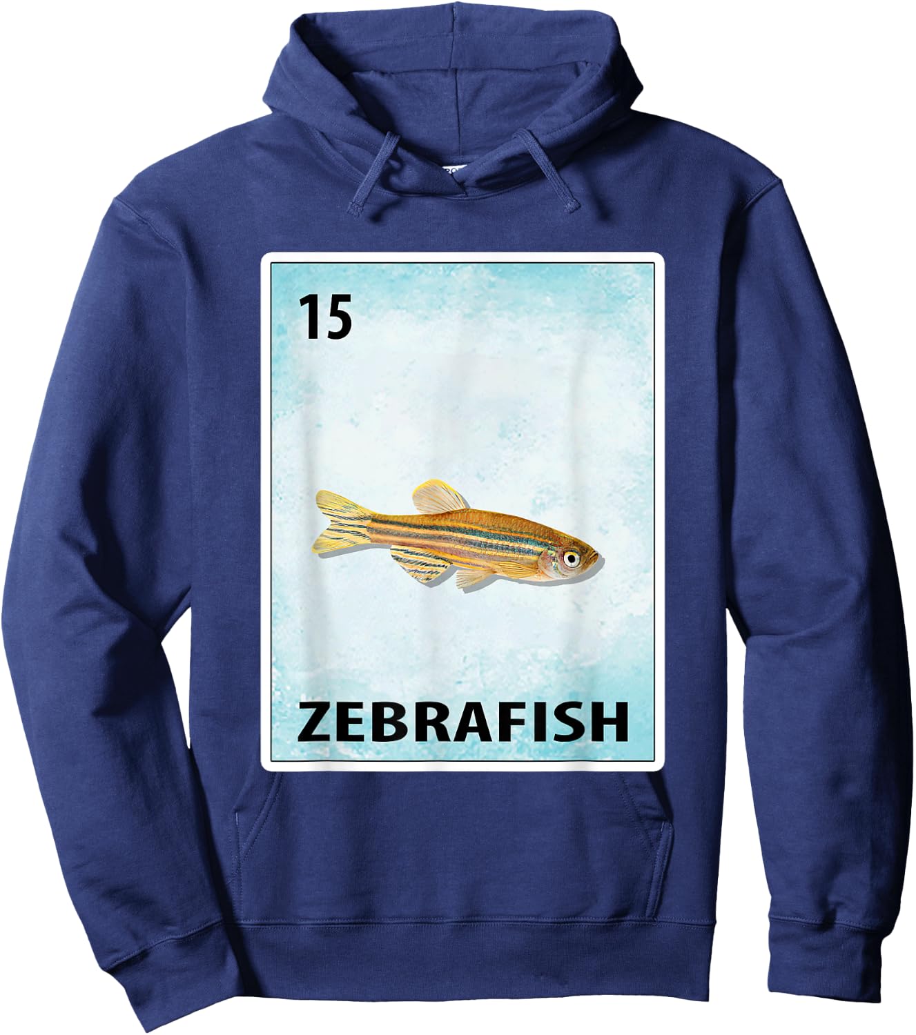 Zebrafish Mexican Fish Cards Hoodie - Hoodie | Navy